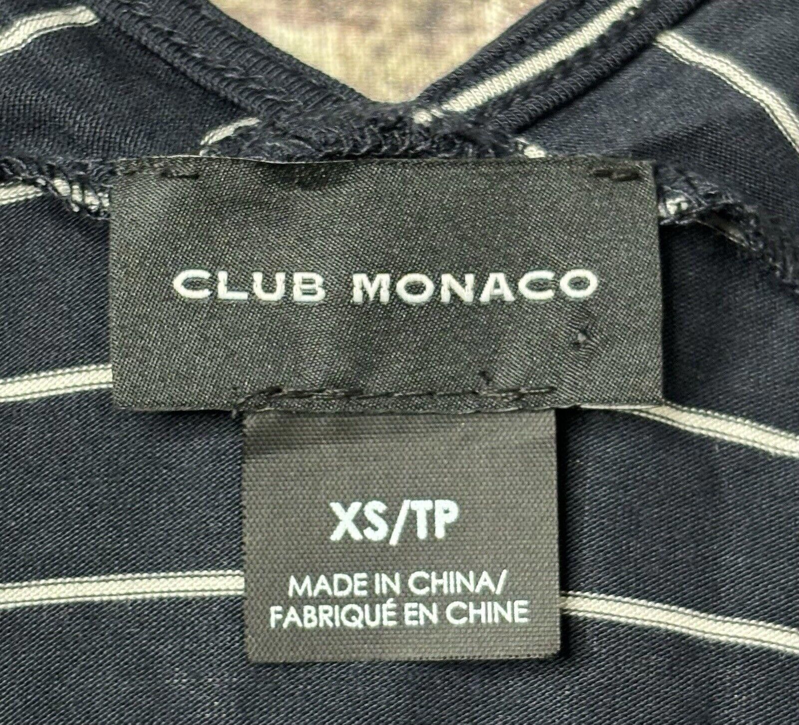 Club Monaco Club Monaco Blouse Top Women's XS Oversized Striped Stretch Size XS / US 0-2 / IT 36-38 - 2 Thumbnail