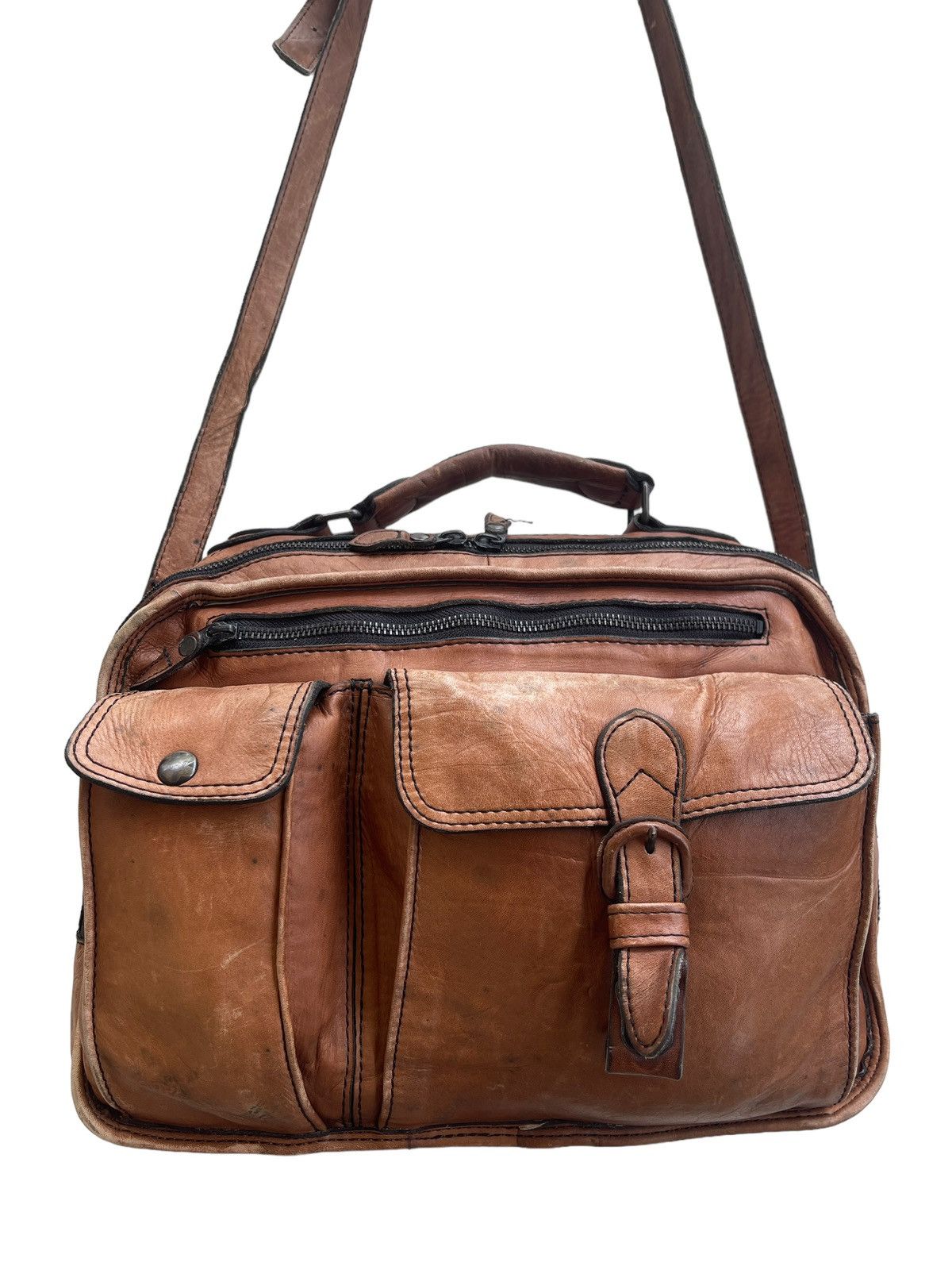 Porter Vintage Porter Yoshida Japan Leather Messenger Bag Size ONE SIZE - 5 Thumbnail