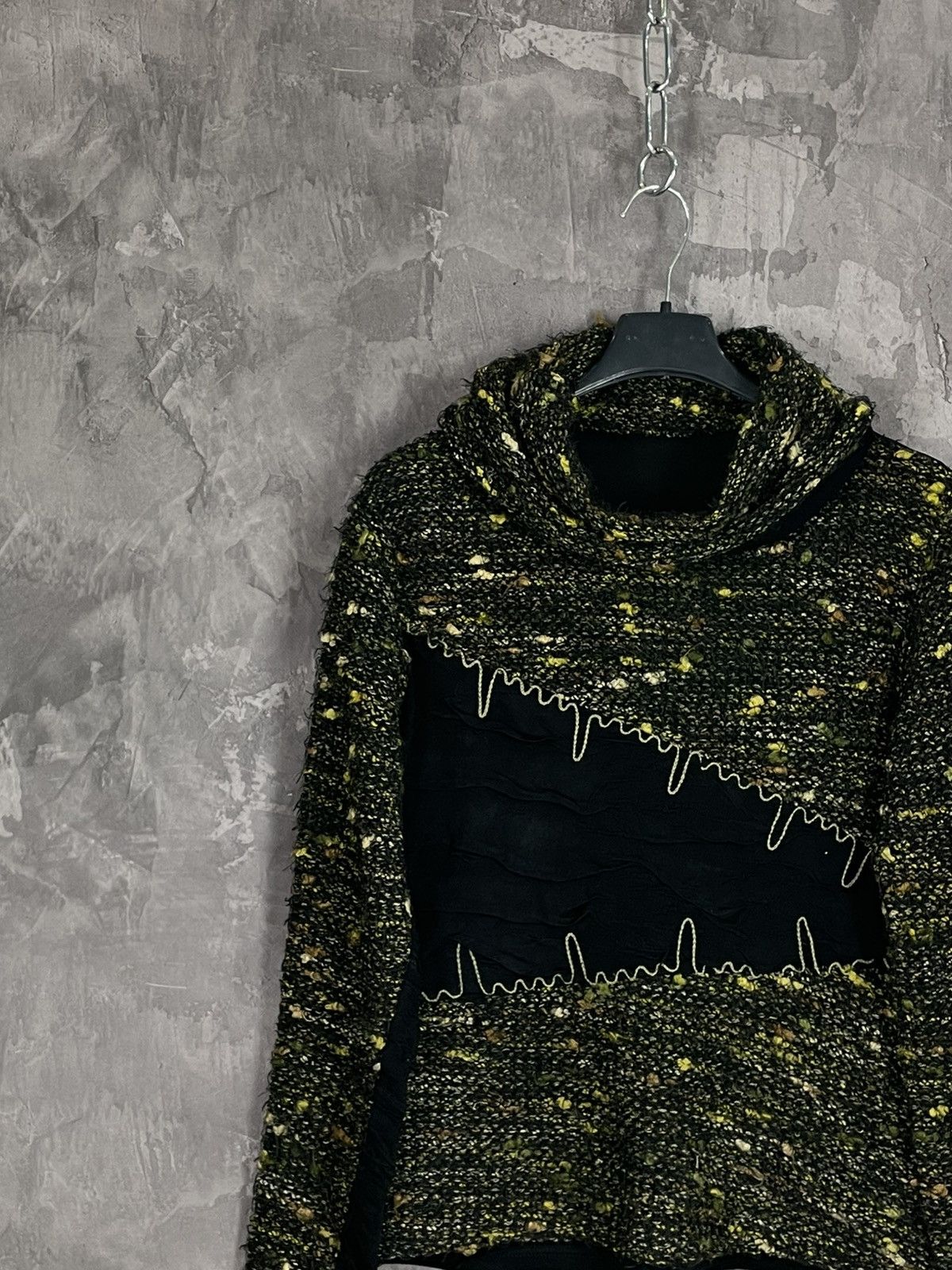 Other Y2K Avant Garde Factory Distressed Turtle Neck Sweater Size L / US 10 / IT 46 - 3 Thumbnail
