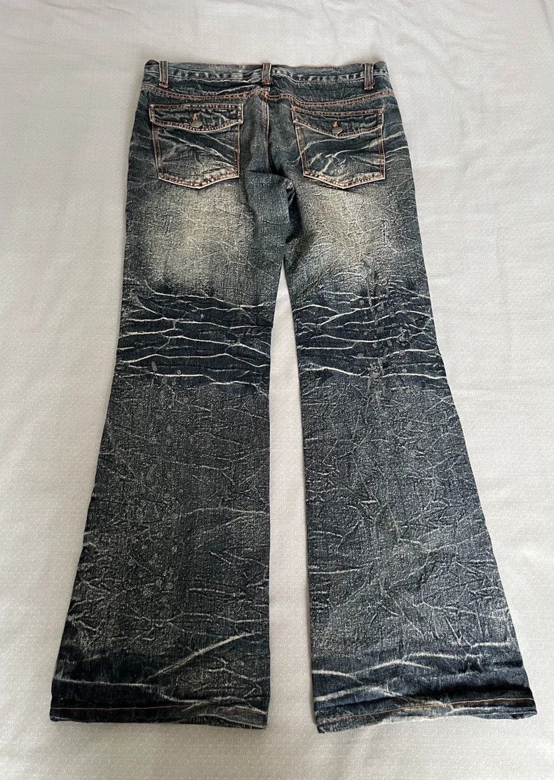 Yohji Yamamoto Vintage Distressed Denim Jeans with Unique Details-2506 Size 33" - 2 Thumbnail
