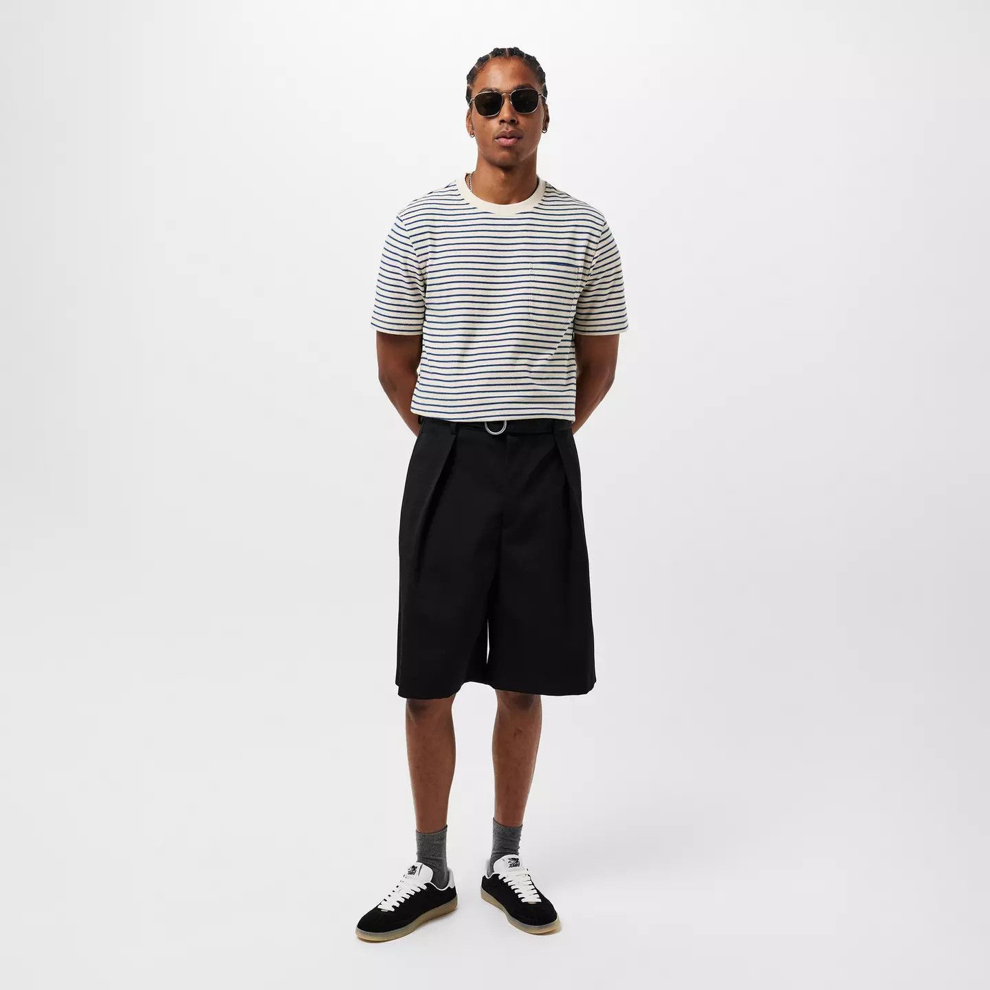 Amiri o1g2r1mq0426 Pacific Suede Low-Top Trainers in Black Size US 10 / EU 43 - 6 Thumbnail