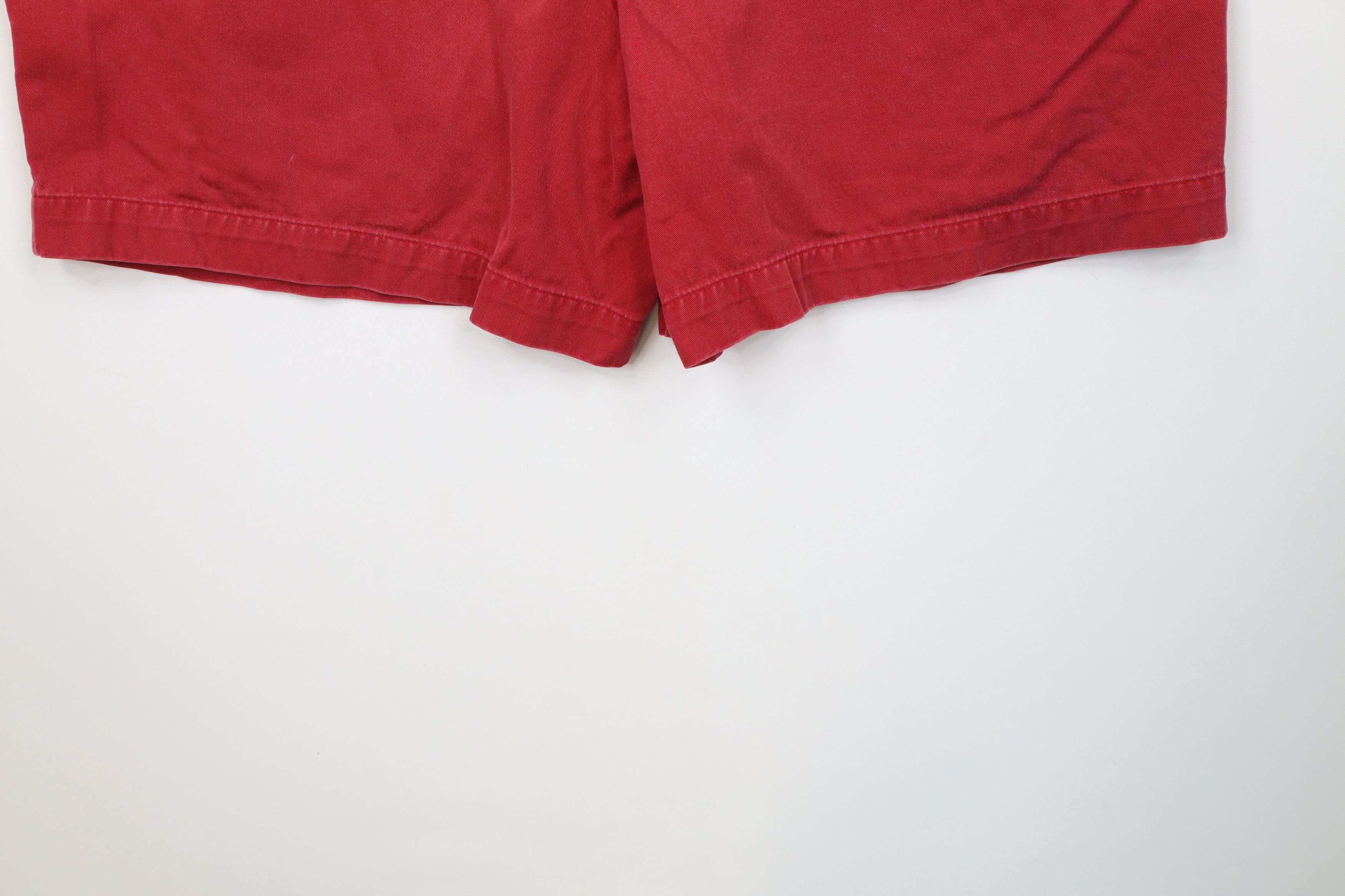 Nautica Vintage 90s Nautica Relaxed Fit Above Knee Shorts Red Cotton Size US 32 / EU 48 - 12 Thumbnail