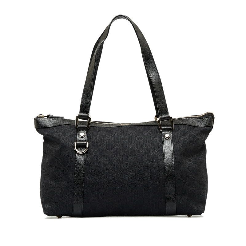 image of Gucci GG Canvas Abbey Tote Bag in Black, Women's