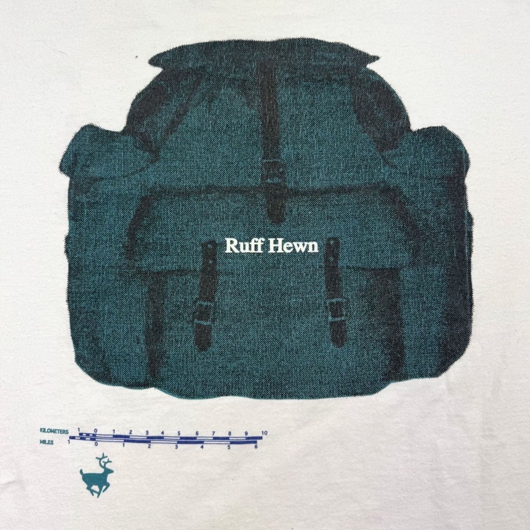 Vintage VINTAGE Ruff Hewn T Shirt Adult Large White Nature 90s 80s Outdoor Hiking Travel Mens T-Shirt Regular Cotton Vintage Size US L / EU 52-54 / 3 - 2 Thumbnail