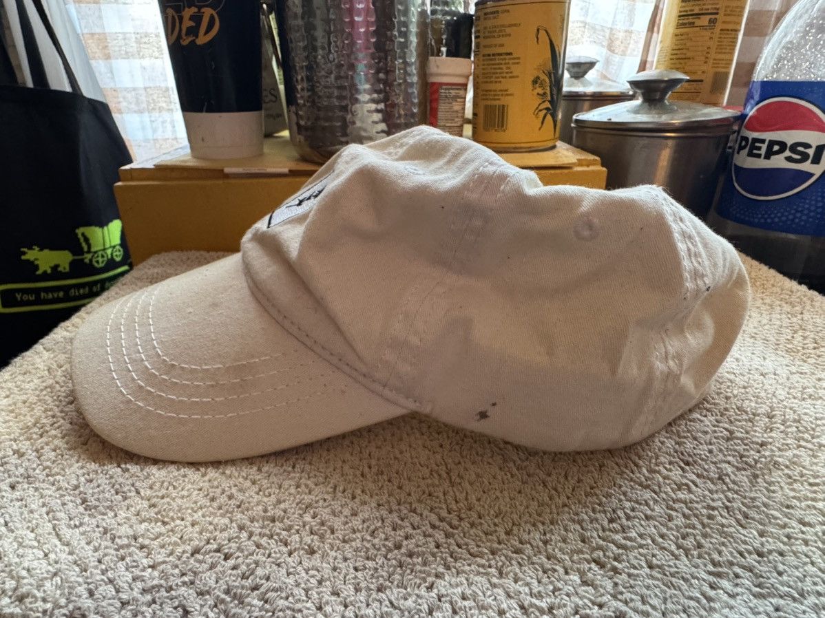 Other Shlohmo Dark Red Embroidered Rose White Hat Size ONE SIZE - 4 Thumbnail