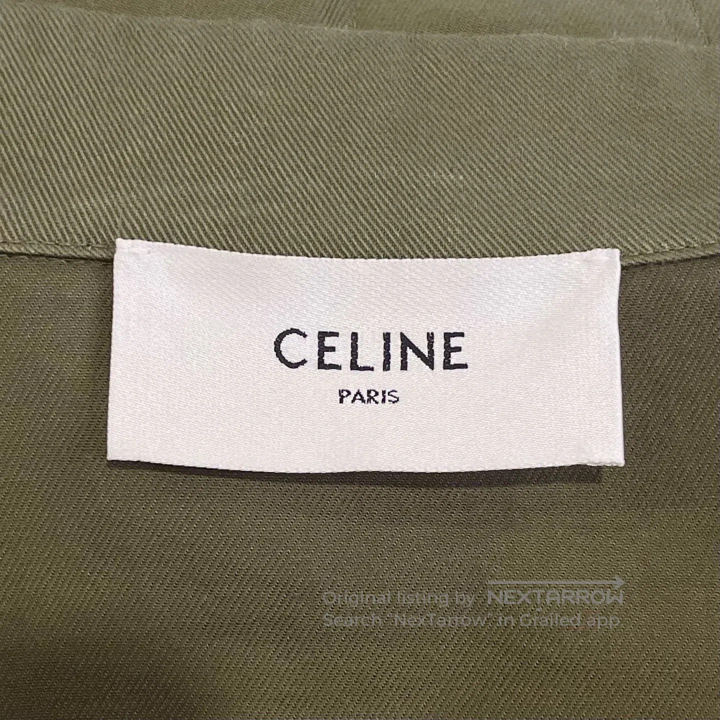 Celine Celine Military Green Coat. Size S / US 4 / IT 40 - 5 Thumbnail