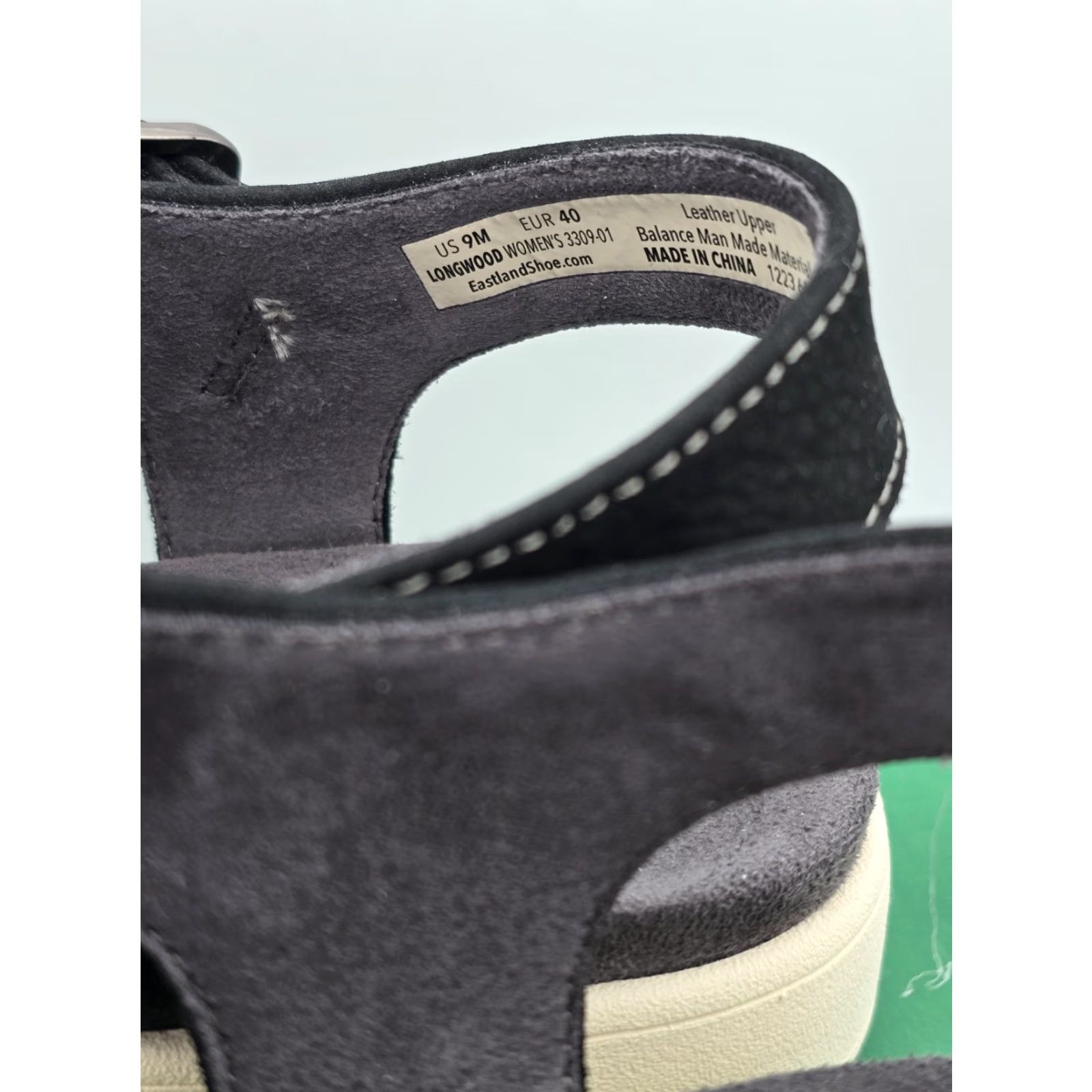 Eastland VINTAGE Eastland Women's Longwood Black Backstrap Slide Sandal Sz 9 M Size US 9 / IT 39 - 6 Thumbnail