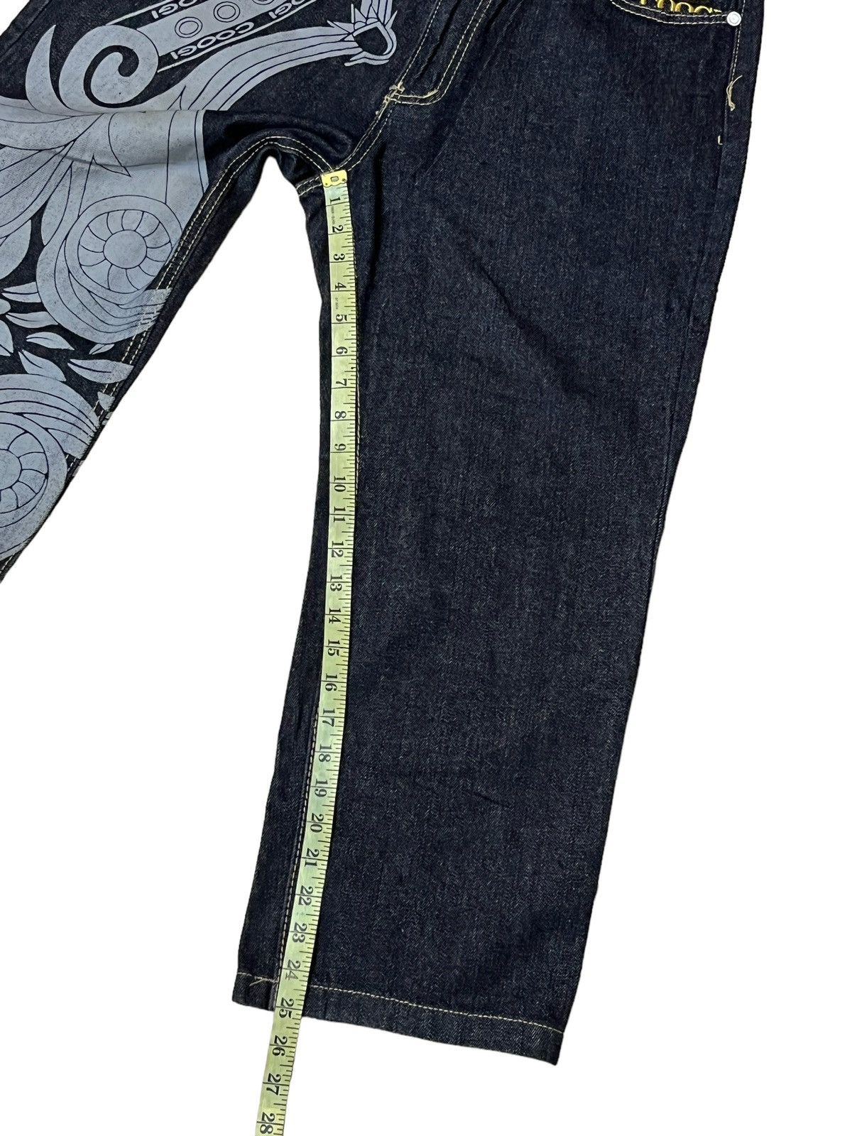 Coogi SICK🔥COOGI AUSTRALIA PRINTED/EMBROIDERY BAGGY JEANS Size US 34 / EU 50 - 16 Thumbnail
