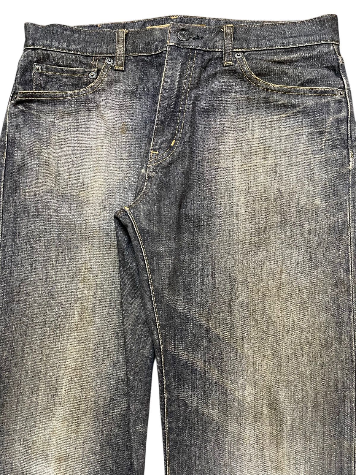 Uniqlo Vintage Japanese Uniqlo Mud Wash Faded Style Baggy Jeans Size US 32 / EU 48 - 4 Thumbnail