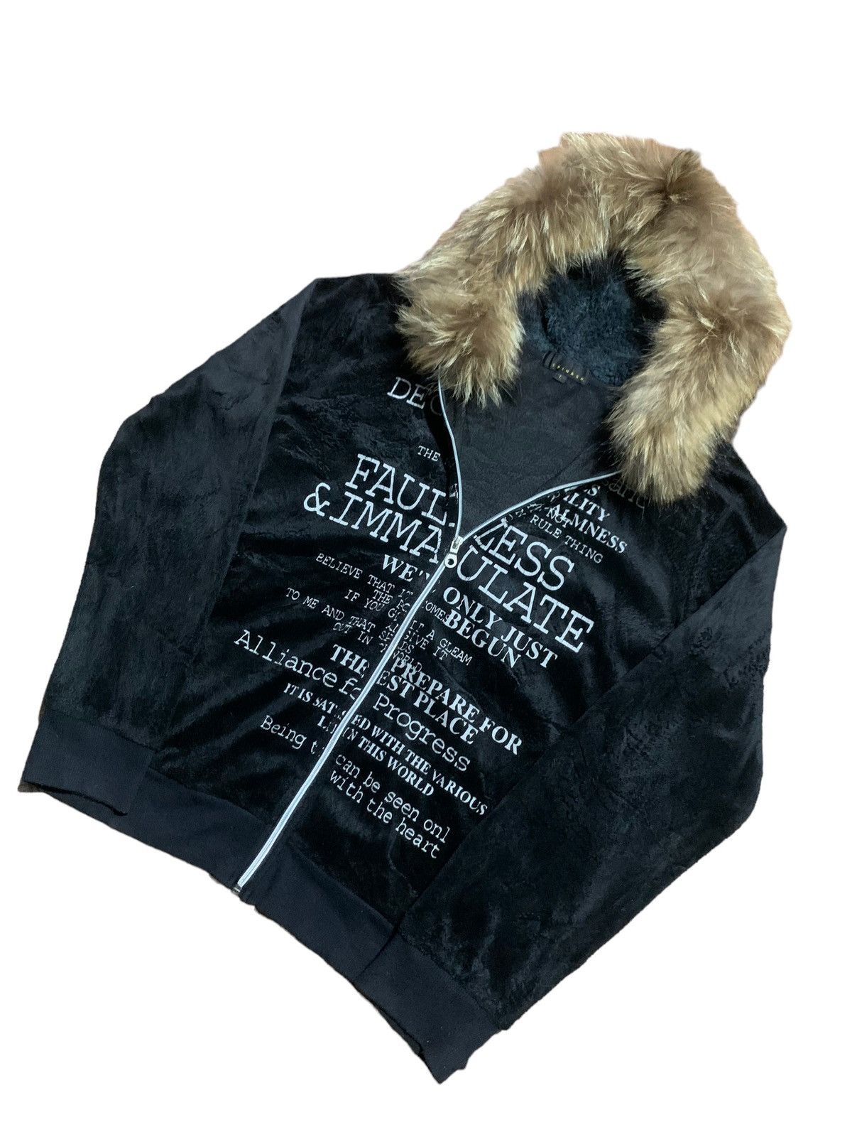 Tornado Mart Vkei- Spinash poem velvet fur hoodie ifsixwasnine style Size US M / EU 48-50 / 2 - 3 Thumbnail
