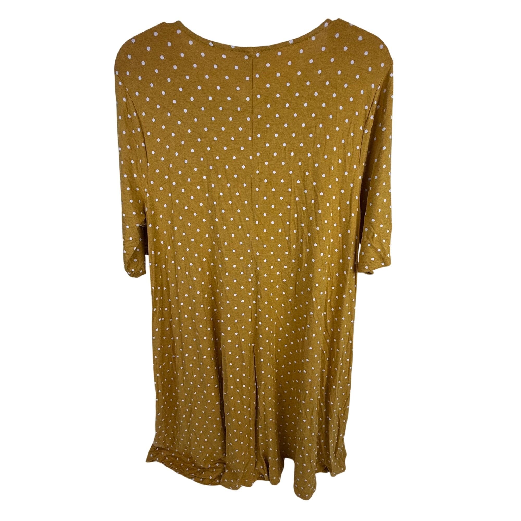 Old Navy Old Navy Women's Polka-Dot Short-Sleeve Swing Dress Scoop Ne Size L / US 10 / IT 46 - 3 Thumbnail