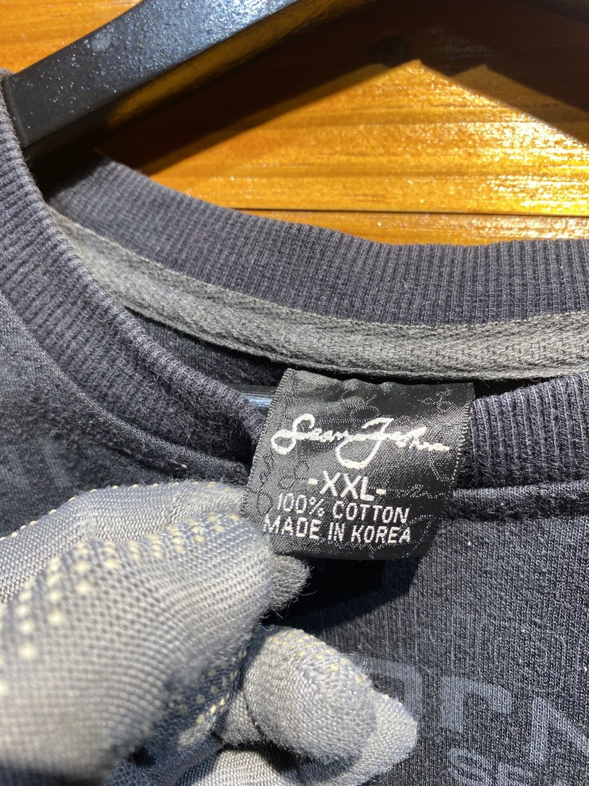 Sean John Vintage Sean John Sweatshirt Black Crewneck Made in Korea Size US XXL / EU 58 / 5 - 6 Thumbnail