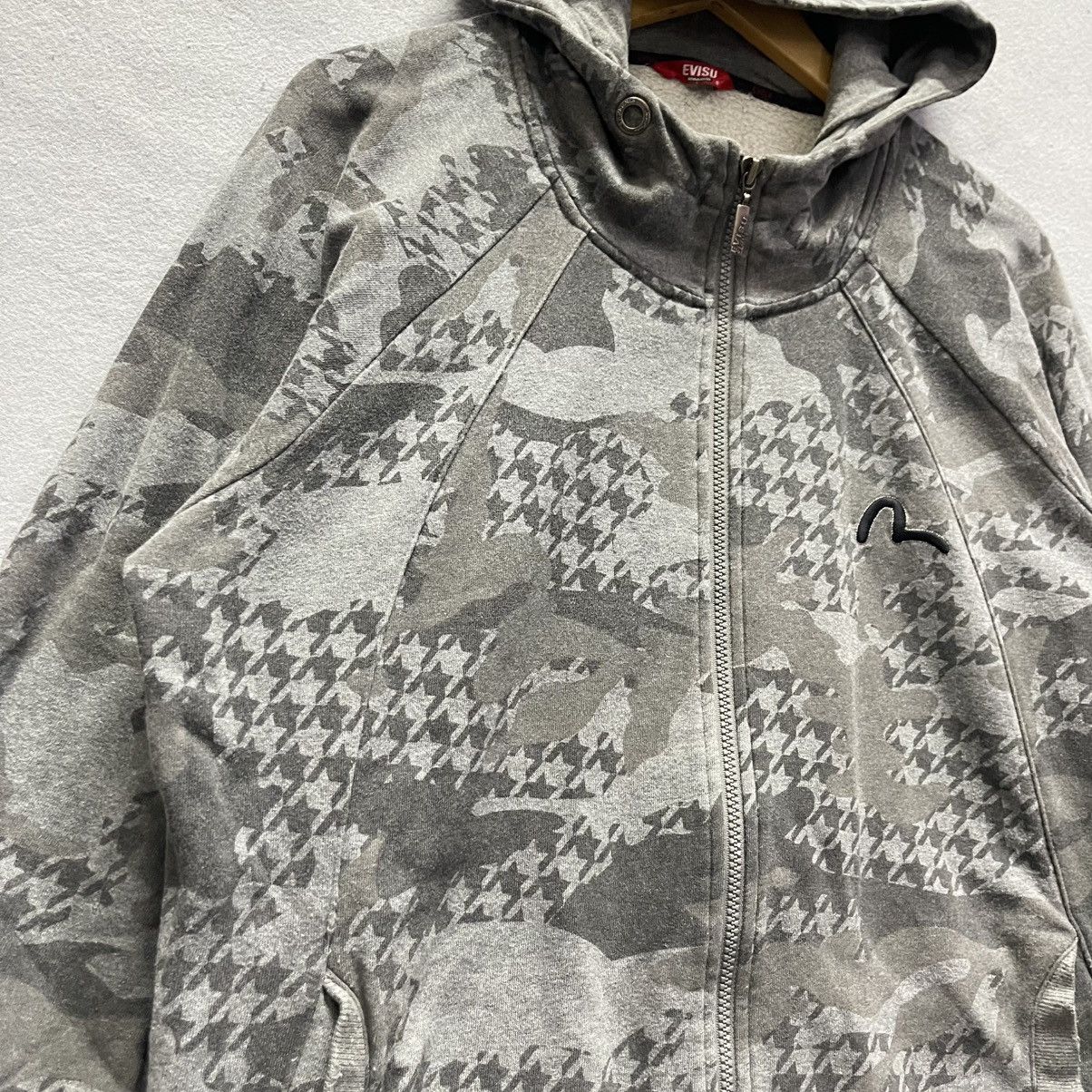 Evisu Vintage Evisu Daicock Camo Full Zip Hoodie Size US XL / EU 56 / 4 - 6 Thumbnail