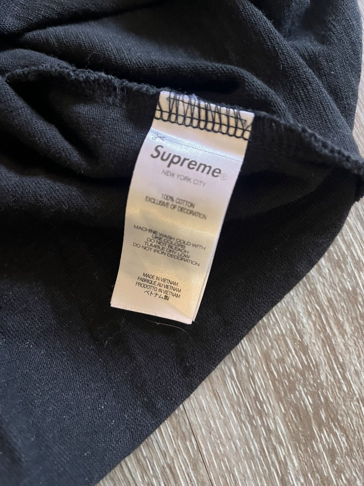 Supreme Supreme pocket tee black Size US XL / EU 56 / 4 - 4 Thumbnail