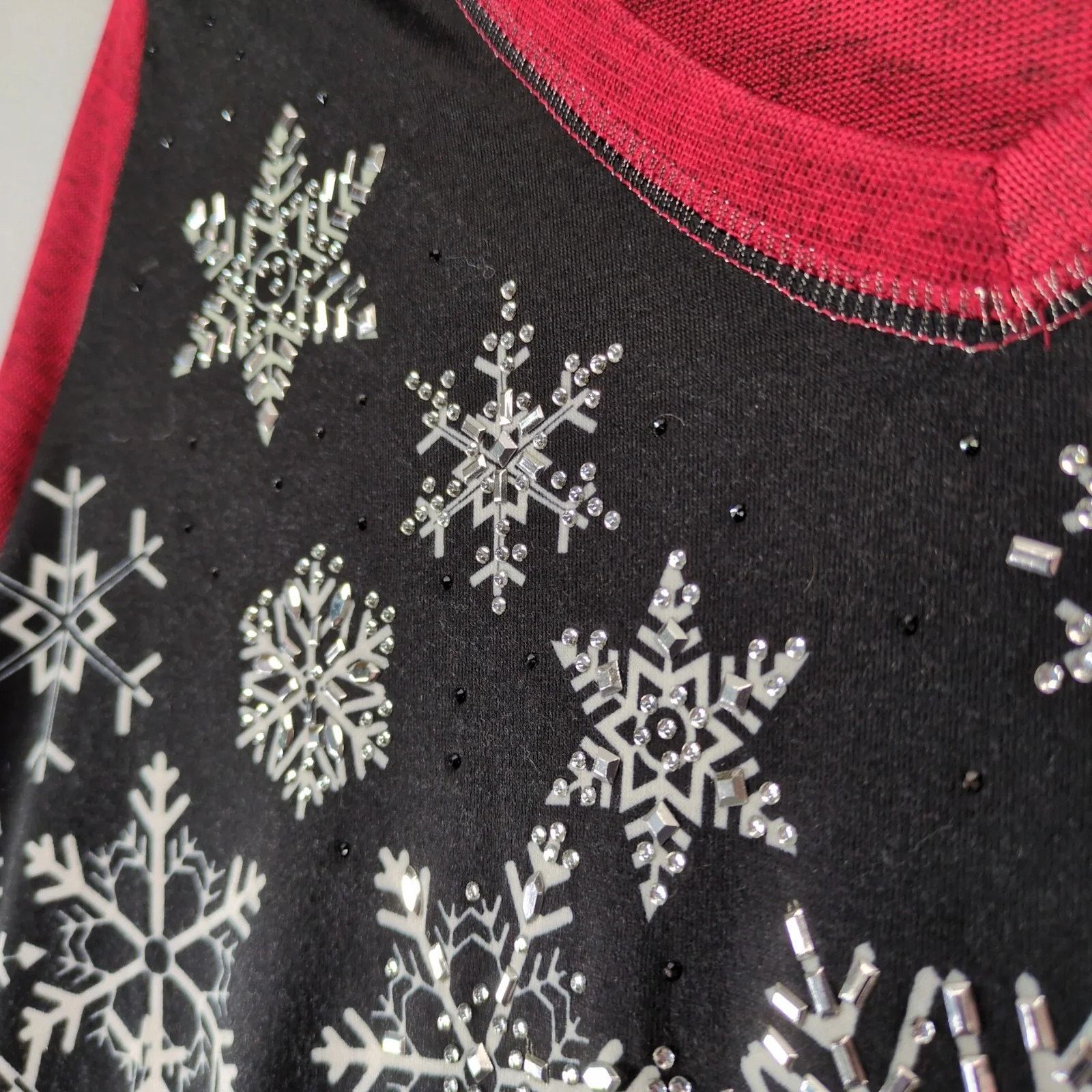 Other Onque Casual Santa Gnomes Holiday Shirt Top Embellished XL Size XL / US 12-14 / IT 48-50 - 9 Thumbnail