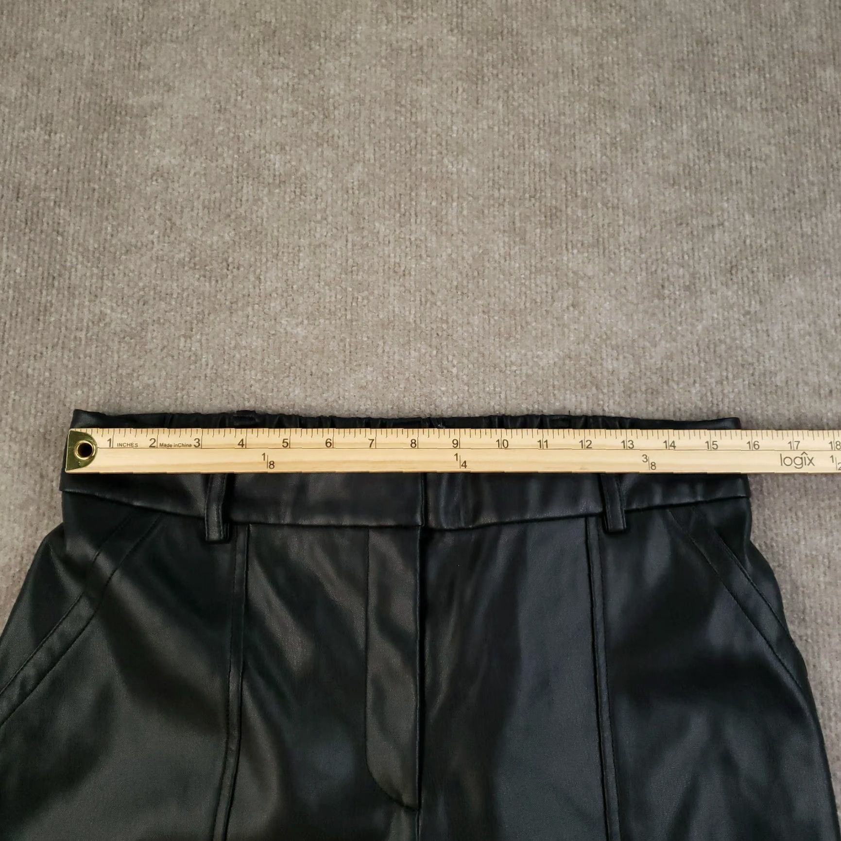 Brochu Walker Brochu Walker Pants Womens Large Black Tapered Crop Ankle Faux Leather Size 32" / US 10 / IT 46 - 5 Thumbnail