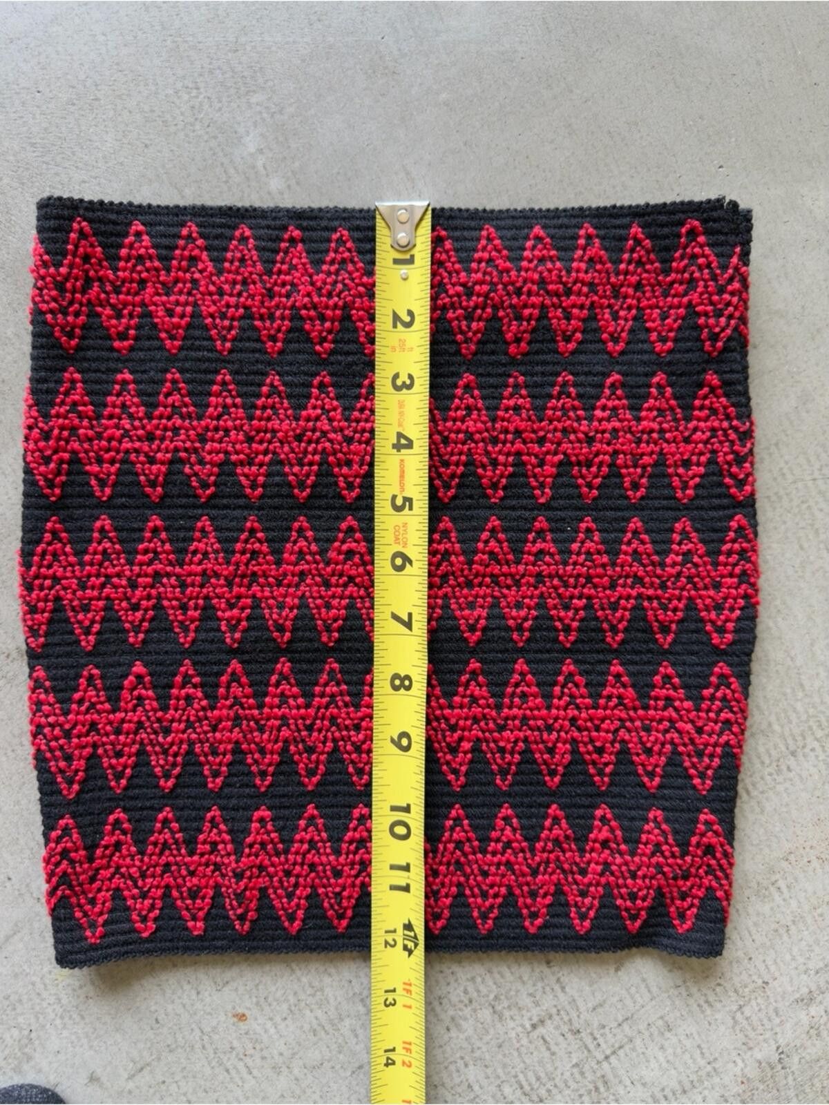 REVOLVE Crochet Zigzag Top or Skirt / Red Black Size S / US 4 / IT 40 - 3 Thumbnail