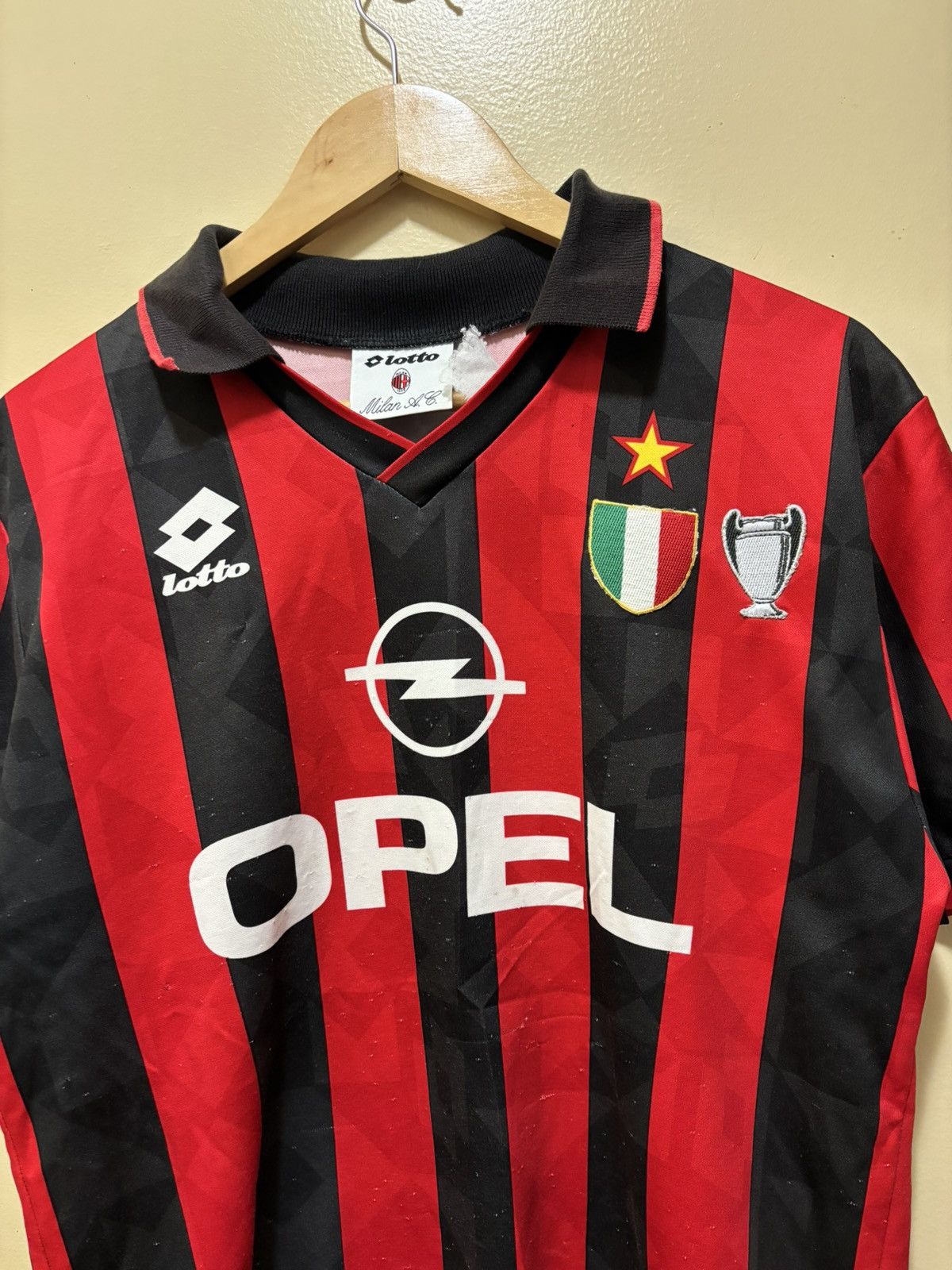 Lotto Sport Ac milan 1994/1995 home jersey Size US M / EU 48-50 / 2 - 2 Thumbnail