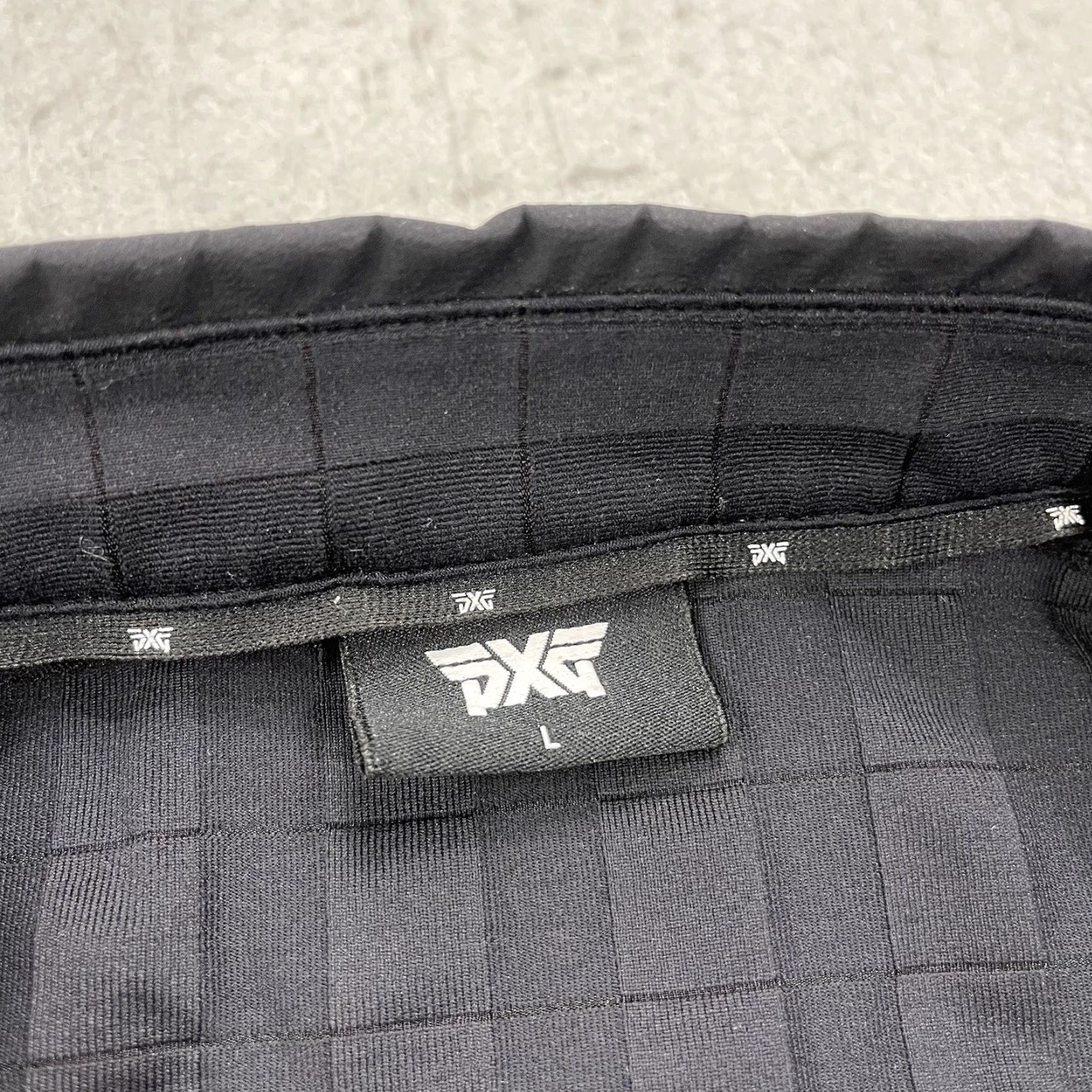Vintage PXG Polo Shirt Mens Large Black Parsons Xtreme Golf Performance Stretch Logo Shirt Polo Regular Size L Black Logo Sports Golf Adult Mens Size US L / EU 52-54 / 3 - 3 Thumbnail