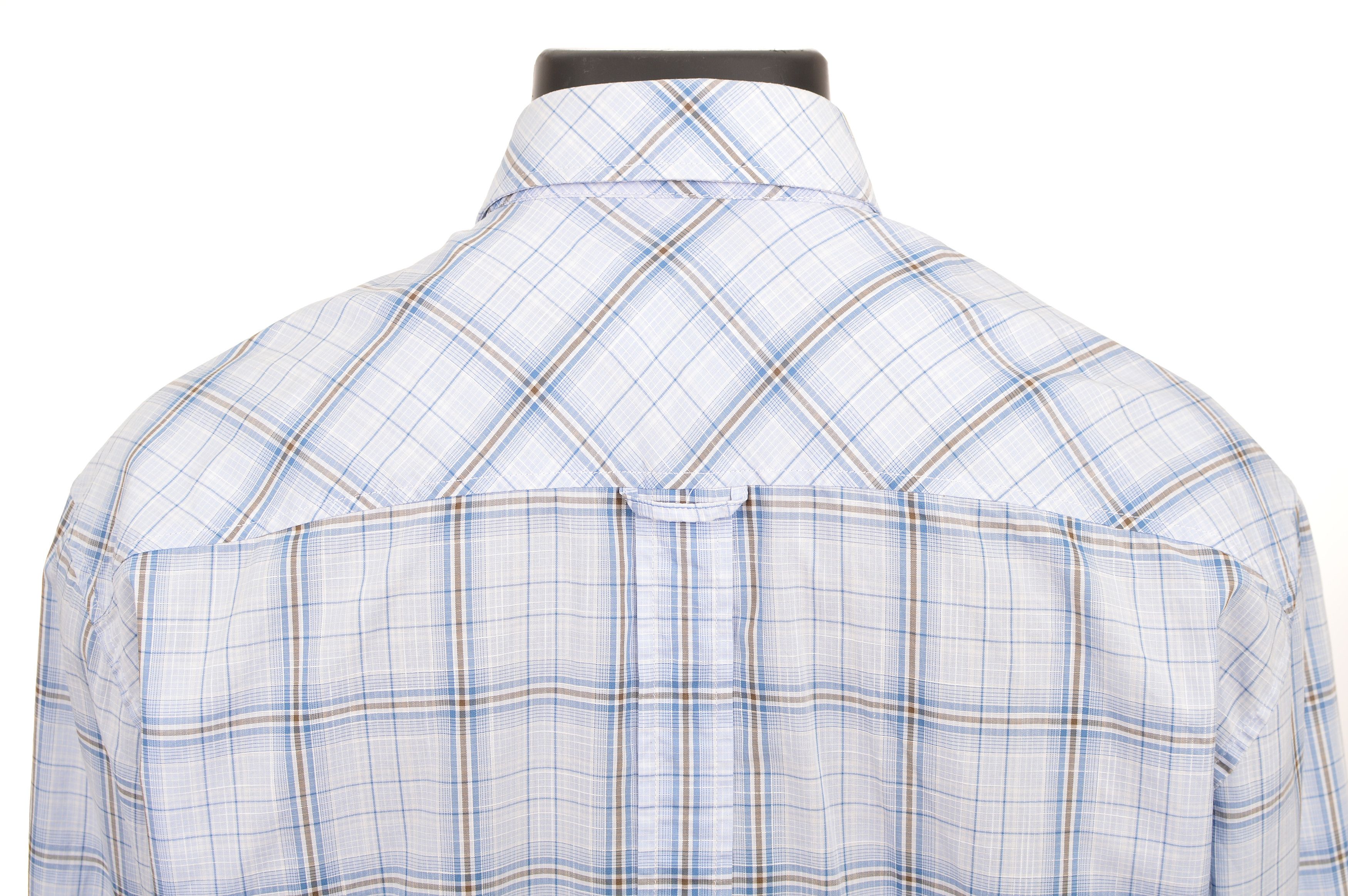 Dolce & Gabbana Vintage Dolce Gabbana Blue Check Cotton Dress Shirt Size 42S - 5 Thumbnail