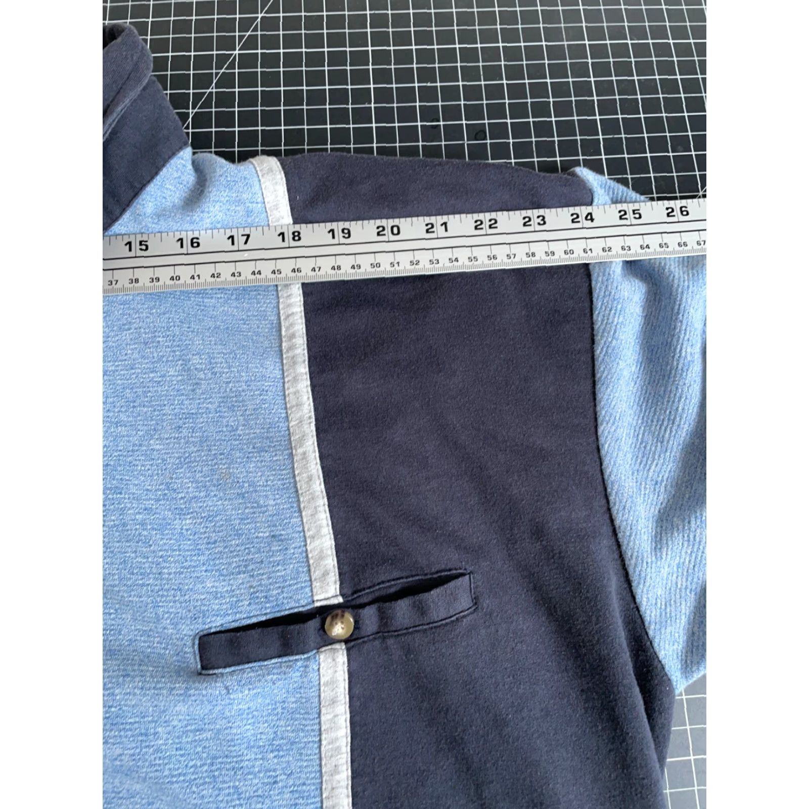 Vintage VINTAGE LD Sport International Polo Shirt Mens 2XL XL Striped Long Sleeve Beige Blue 90s 80s Dad Retro Heavyweight Casual Shirt Size US XL / EU 56 / 4 - 7 Thumbnail