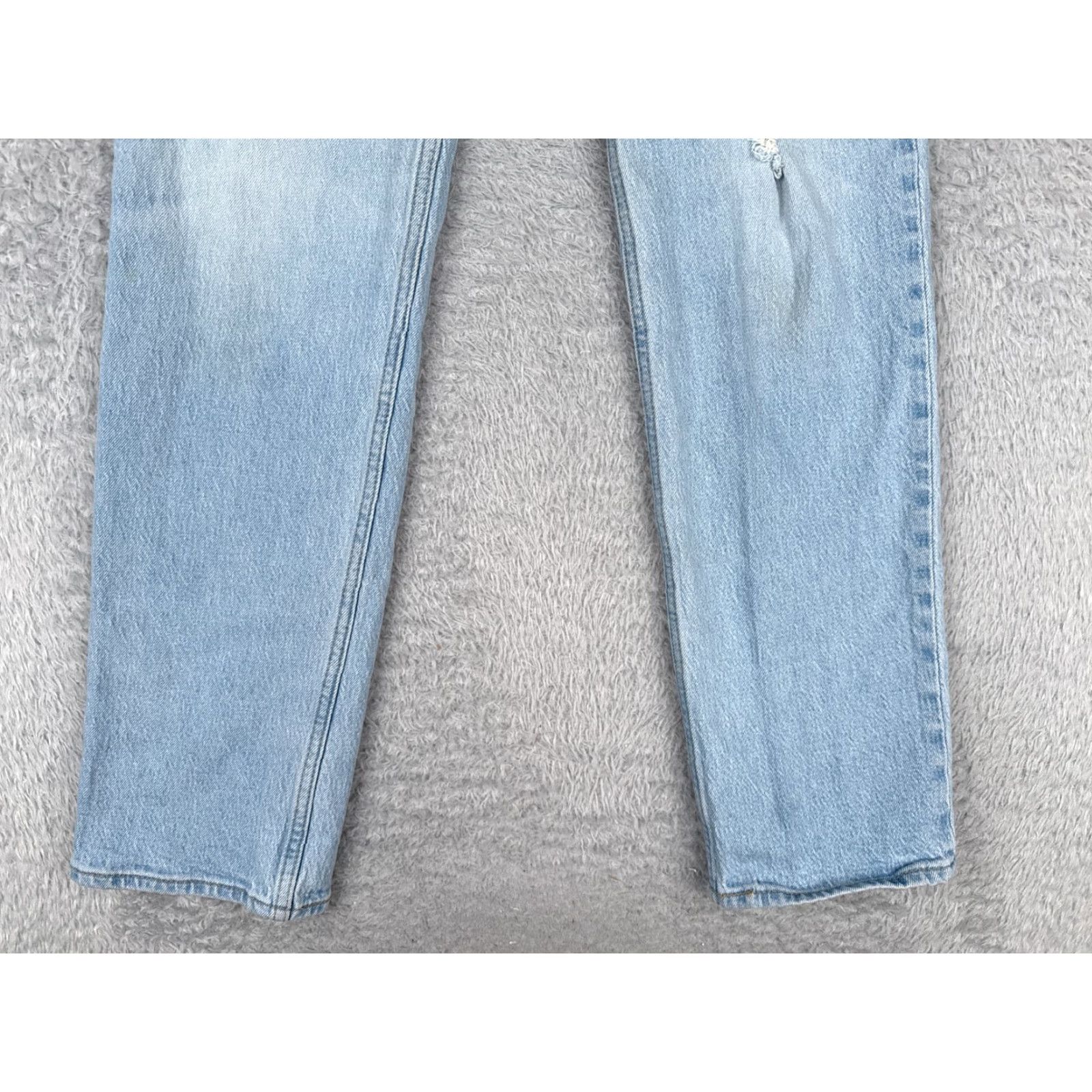 Levi's Levi's Women's Jeans 28 Blue Light Wash Denim Straight Fit High Rise 70s Retro Style Size 28" / US 6 / IT 42 - 2 Thumbnail