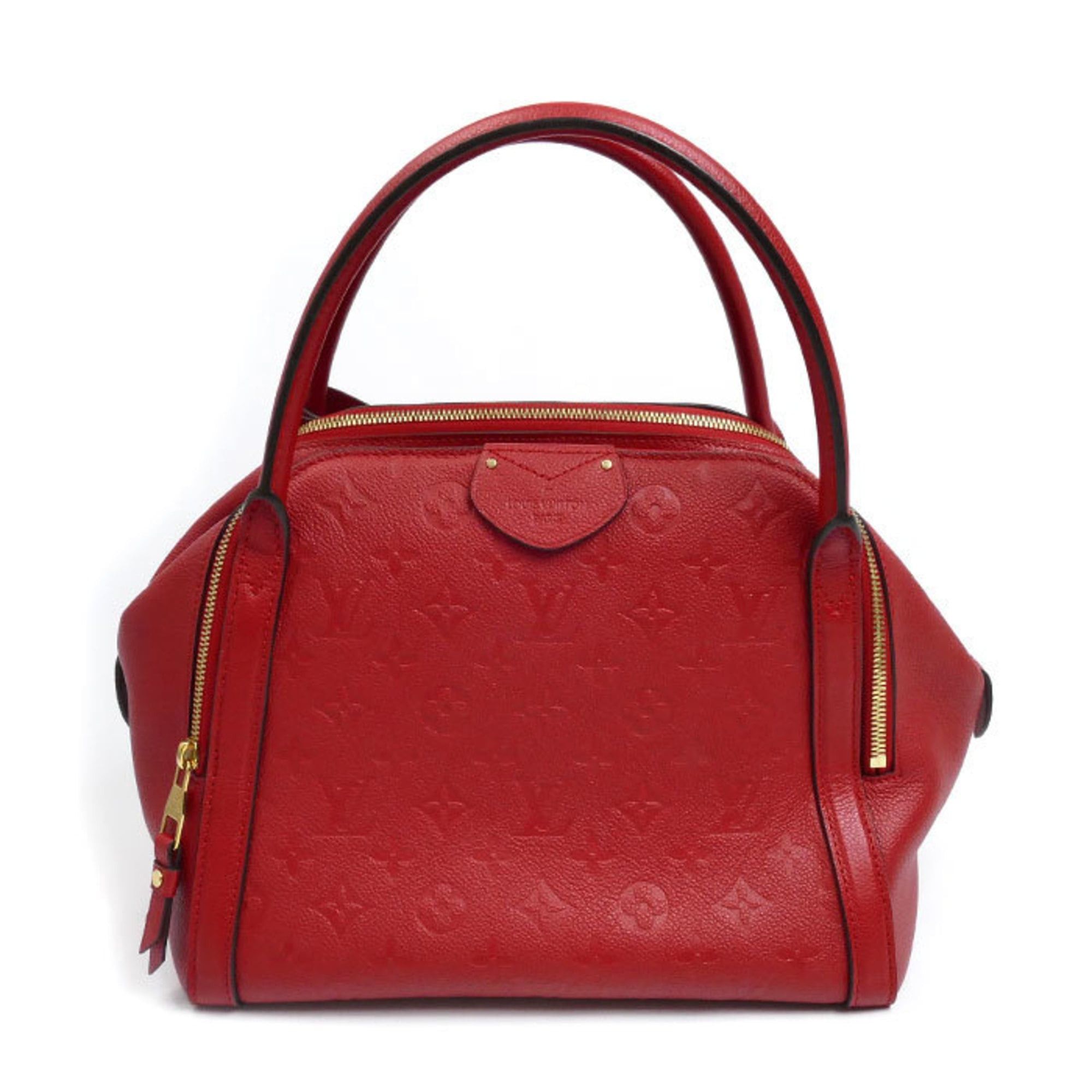 Louis Vuitton Marais MM Handbag Monogram Empreinte Red M41190 Women's