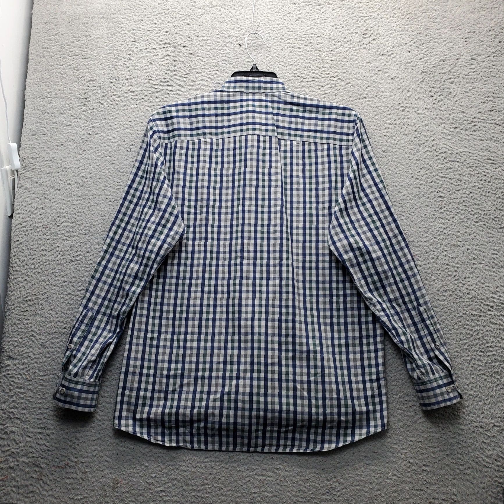 Johnston & Murphy Johnston & Murphy Shirt Mens L Multi Plaid Button-Down Chest Pocket Regular Fit Size US L / EU 52-54 / 3 - 2 Thumbnail