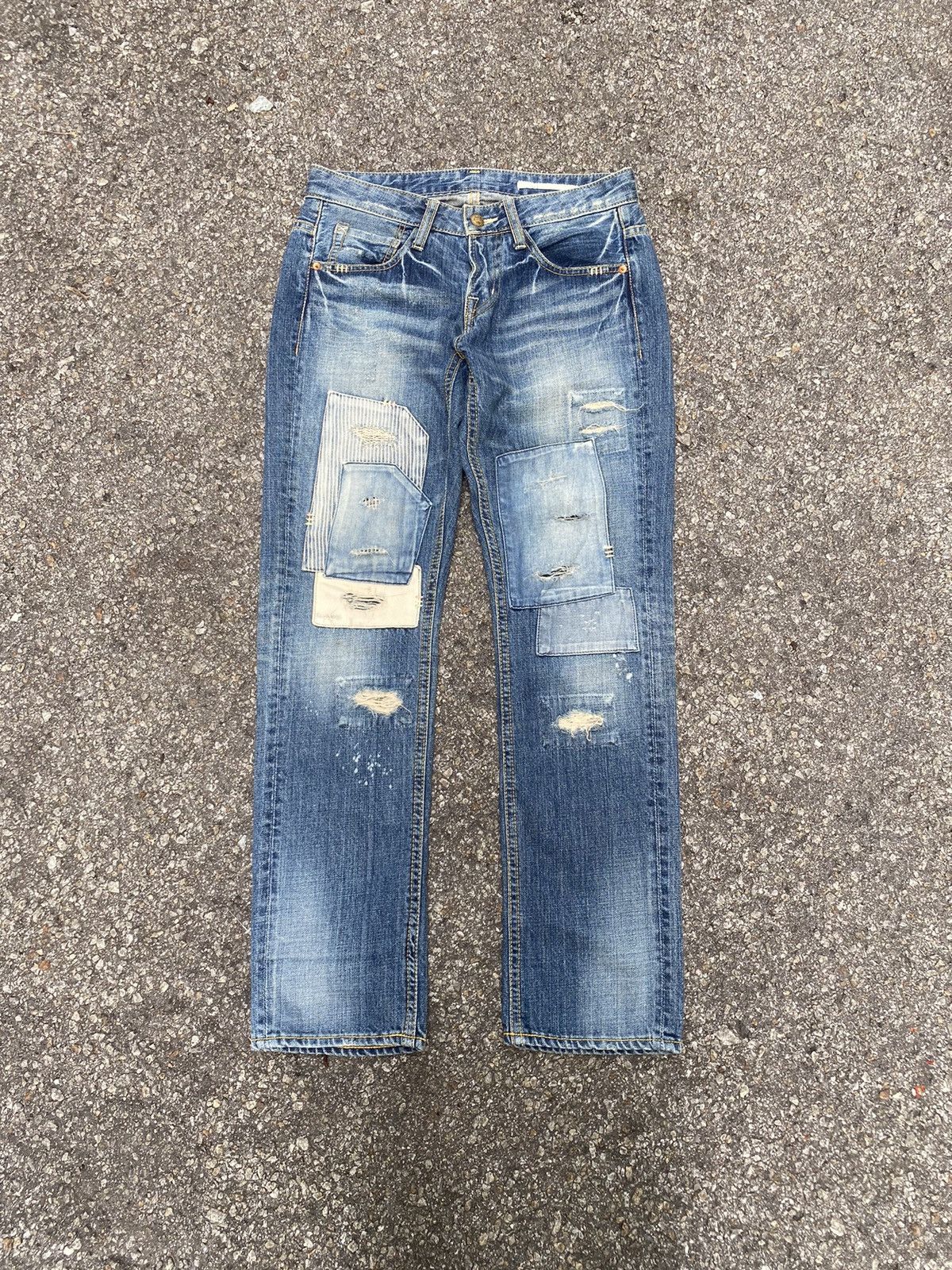 Hysteric Glamour Patched Jeans Vintage Japanese Punk Grunge Style Size US 30 / EU 46 - 1 Thumbnail