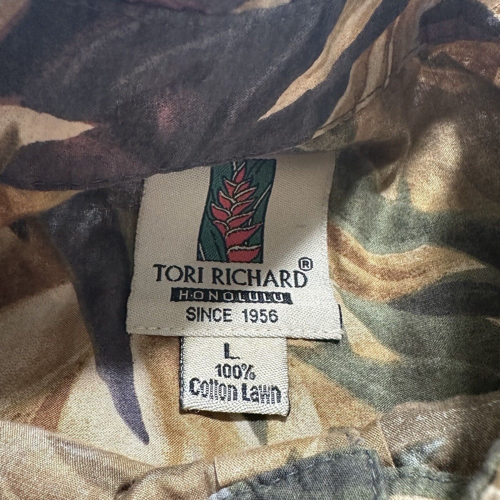Tori Richard Vintage Tori Richard Large Hawaiian Button Shirt Tropical Size US L / EU 52-54 / 3 - 6 Thumbnail