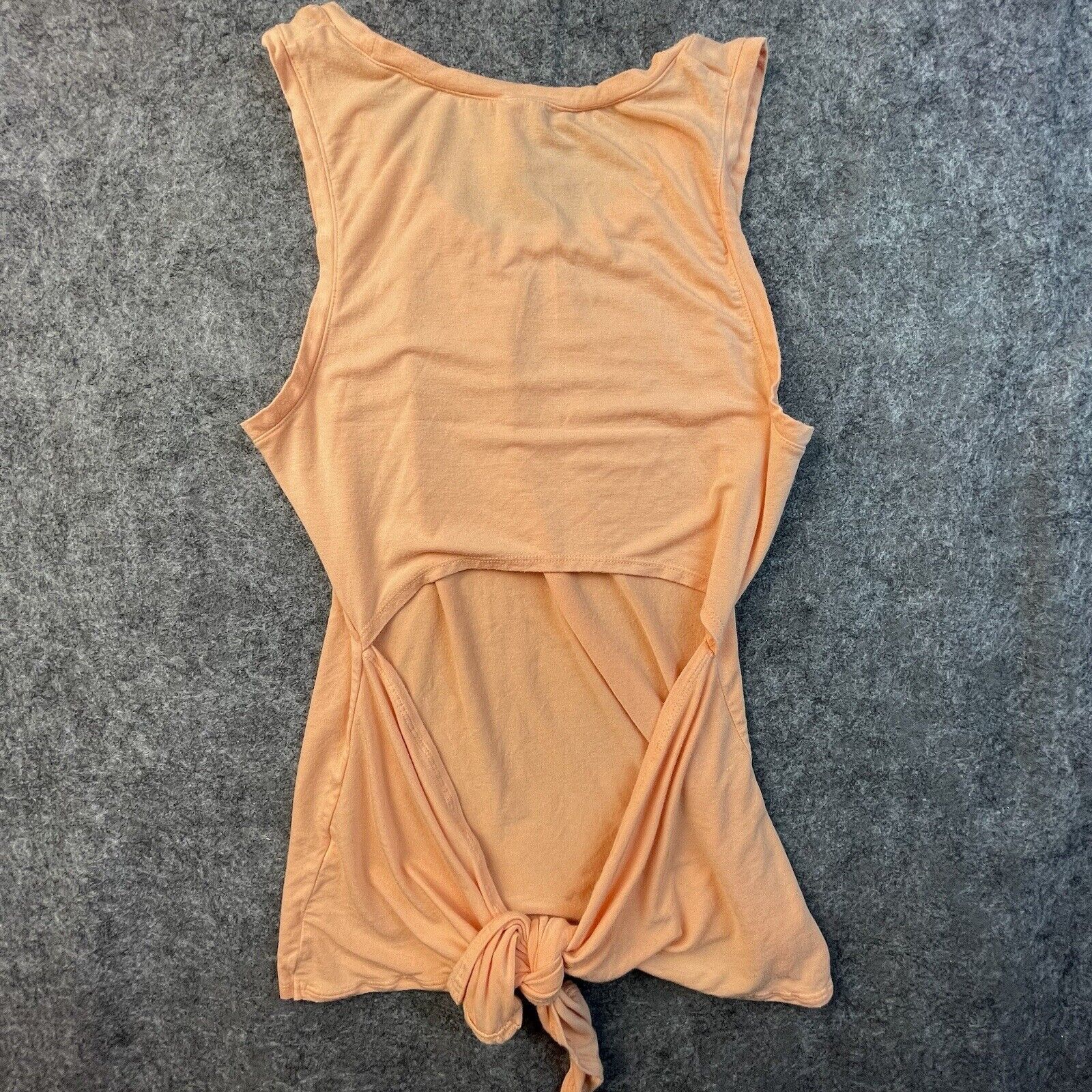 Fabletics Fabletics Tank Womens Medium Orange Workout Cut Out Back Tie Size M / US 6-8 / IT 42-44 - 2 Thumbnail