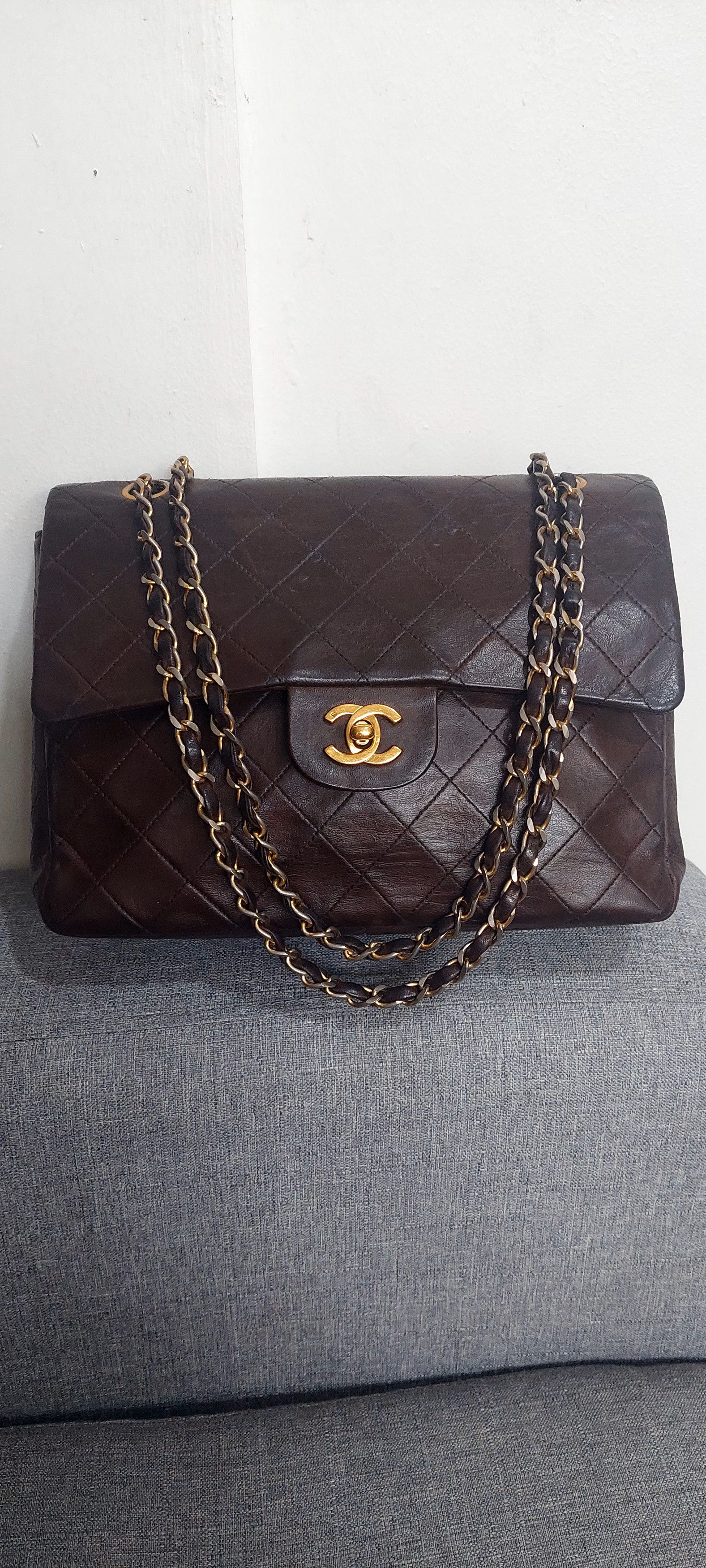 Chanel Chanel Classic Medium Double Flap in Brown Colour, 1980an Size ONE SIZE - 1 Thumbnail