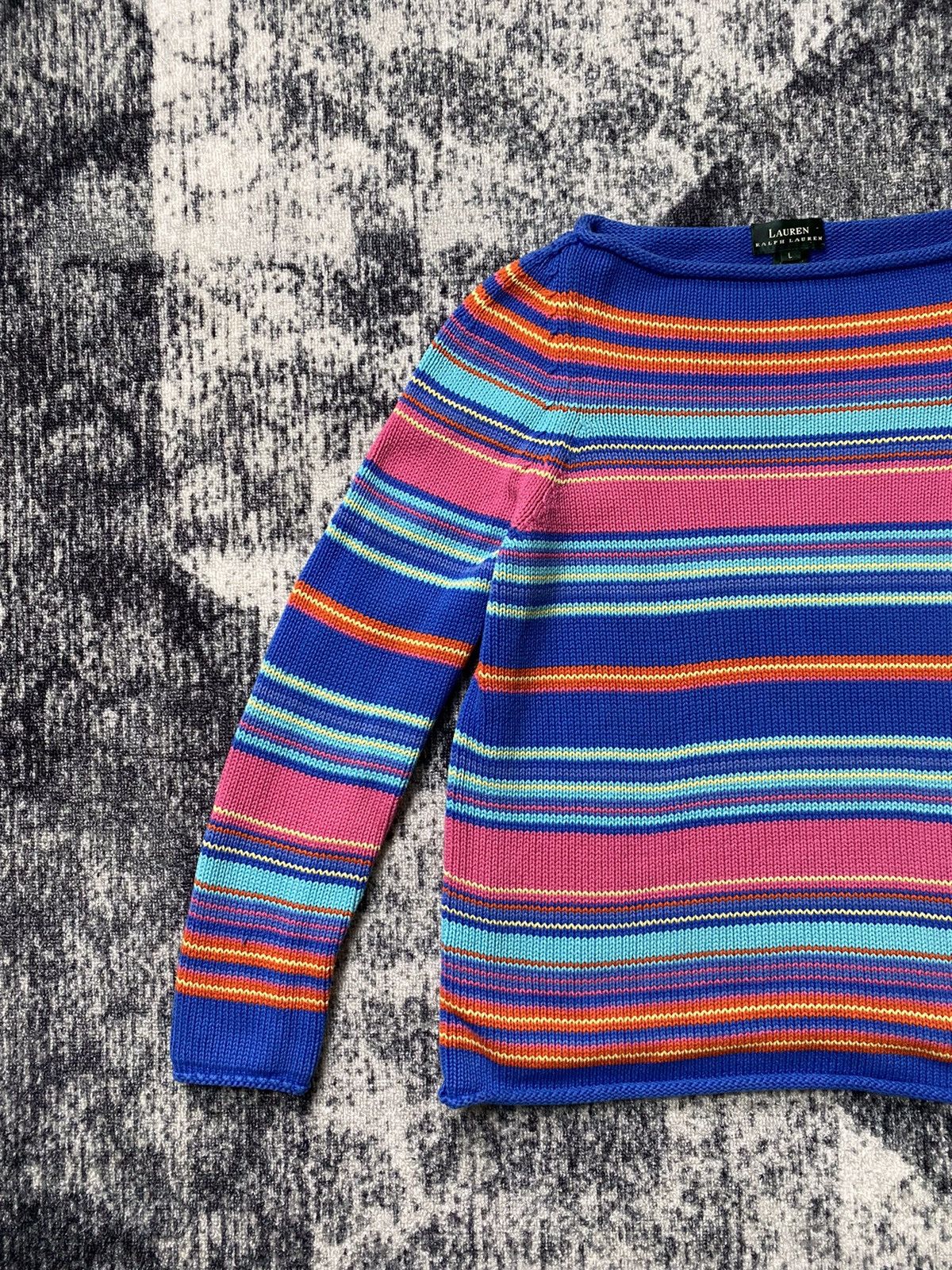 Lauren Ralph Lauren × Ralph Lauren × Vintage Vintage Lauren Ralph Lauren Sweater Multicolour LCD Knitwear Size L / US 10 / IT 46 - 3 Thumbnail