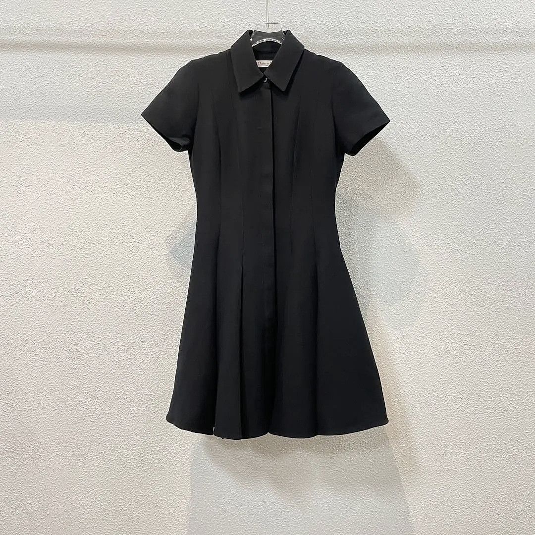 Dior Dior Black Wool Silk Mini Dress Size FR 36 Size XS / US 0-2 / IT 36-38 - 1 Thumbnail
