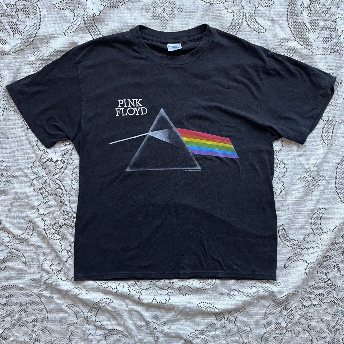 Vintage Pink Floyd Men's T-Shirt 1987 XL Tour Dark Side of The Moon Size US XL / EU 56 / 4 - 1 Thumbnail