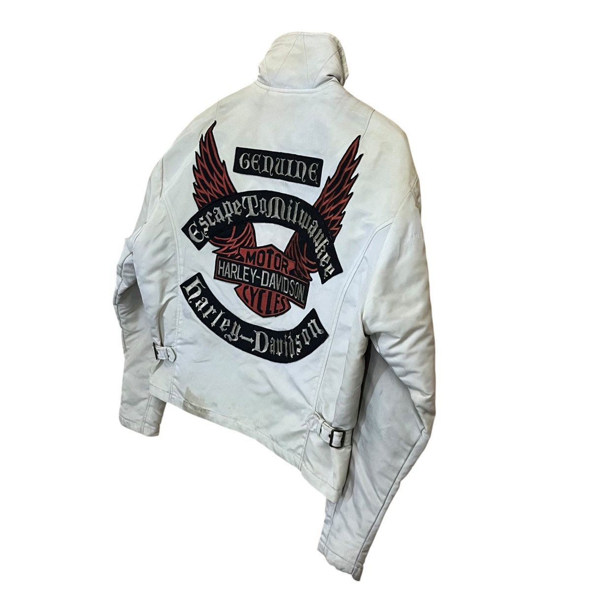 Harley Davidson Vintage 90s Harley Davidson Motorcycle Zipper Jacket Size US M / EU 48-50 / 2 - 11 Thumbnail