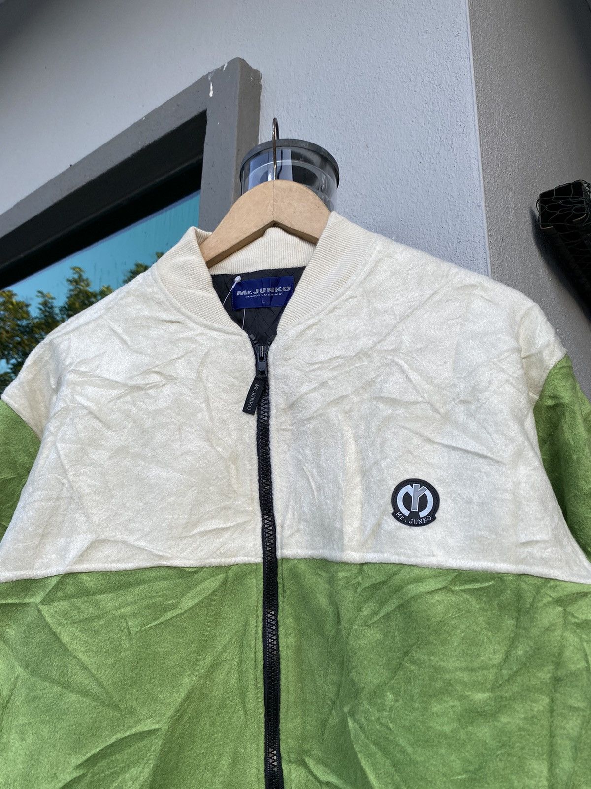 Japanese Brand × Mr. Junko × Vintage Vintage Mr Junko Green Fleece Jacket Size US L / EU 52-54 / 3 - 2 Thumbnail
