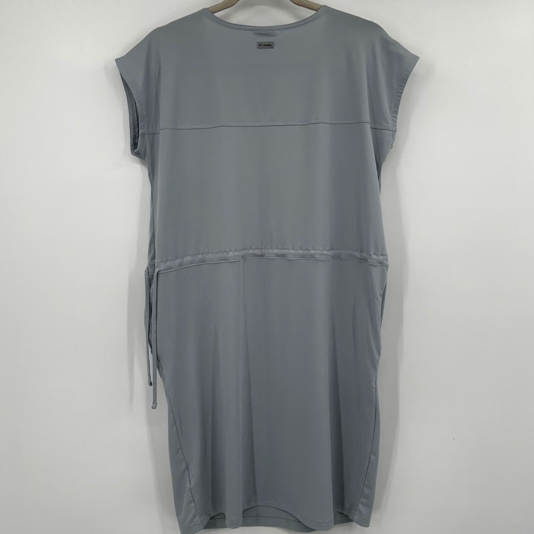 Vintage Columbia Activewear Dress Short Sleeve Pockets Adjustable Waist Medium Gray Women's Dress Casual Travel Size 32" / US 10 / IT 46 - 5 Thumbnail