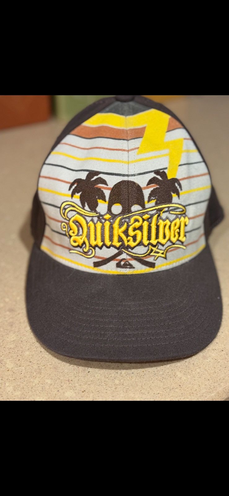 Quiksilver × Vintage Quiksilver y2k vintage brown fitted hat Size ONE SIZE - 1 Thumbnail
