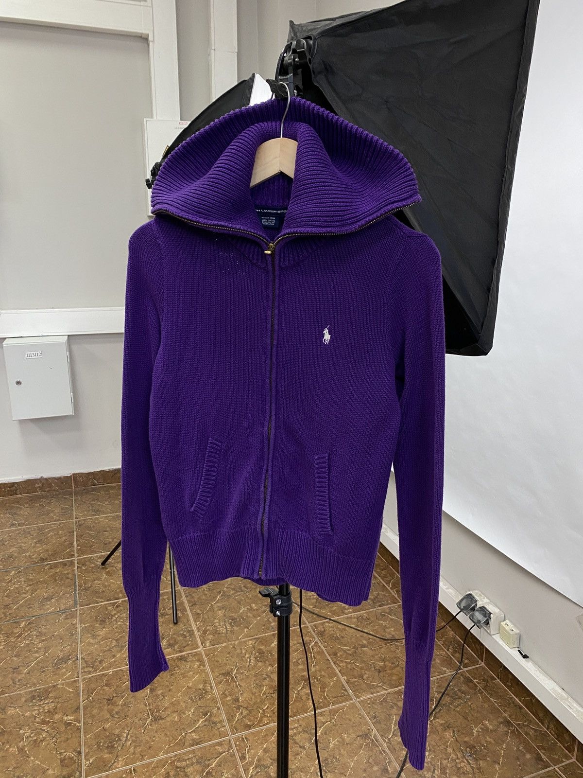 Ralph Lauren 🇺🇸 Vintage 90s Avant Garde Ralph Lauren Zip Sweater Y2K Size L / US 10 / IT 46 - 1 Thumbnail