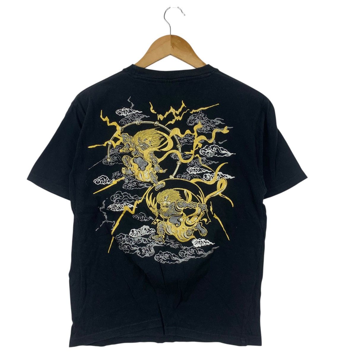 Vintage Vintage JAPAN TRADITIONAL SUKAJAN Fujin Raijin Tee Shirt Top Size US L / EU 52-54 / 3 - 7 Thumbnail