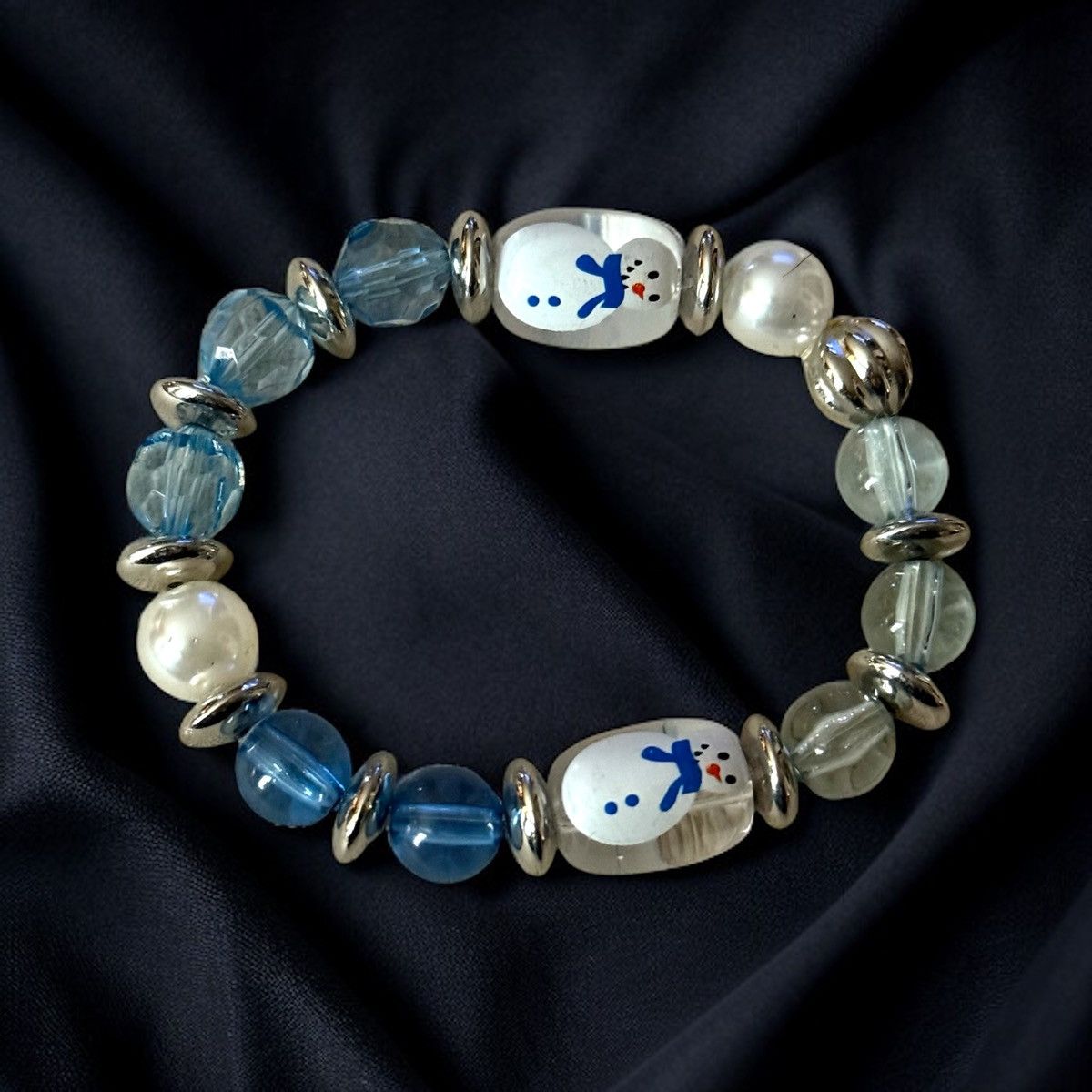 Other Snowman bead stretch bracelet Size ONE SIZE - 1 Thumbnail