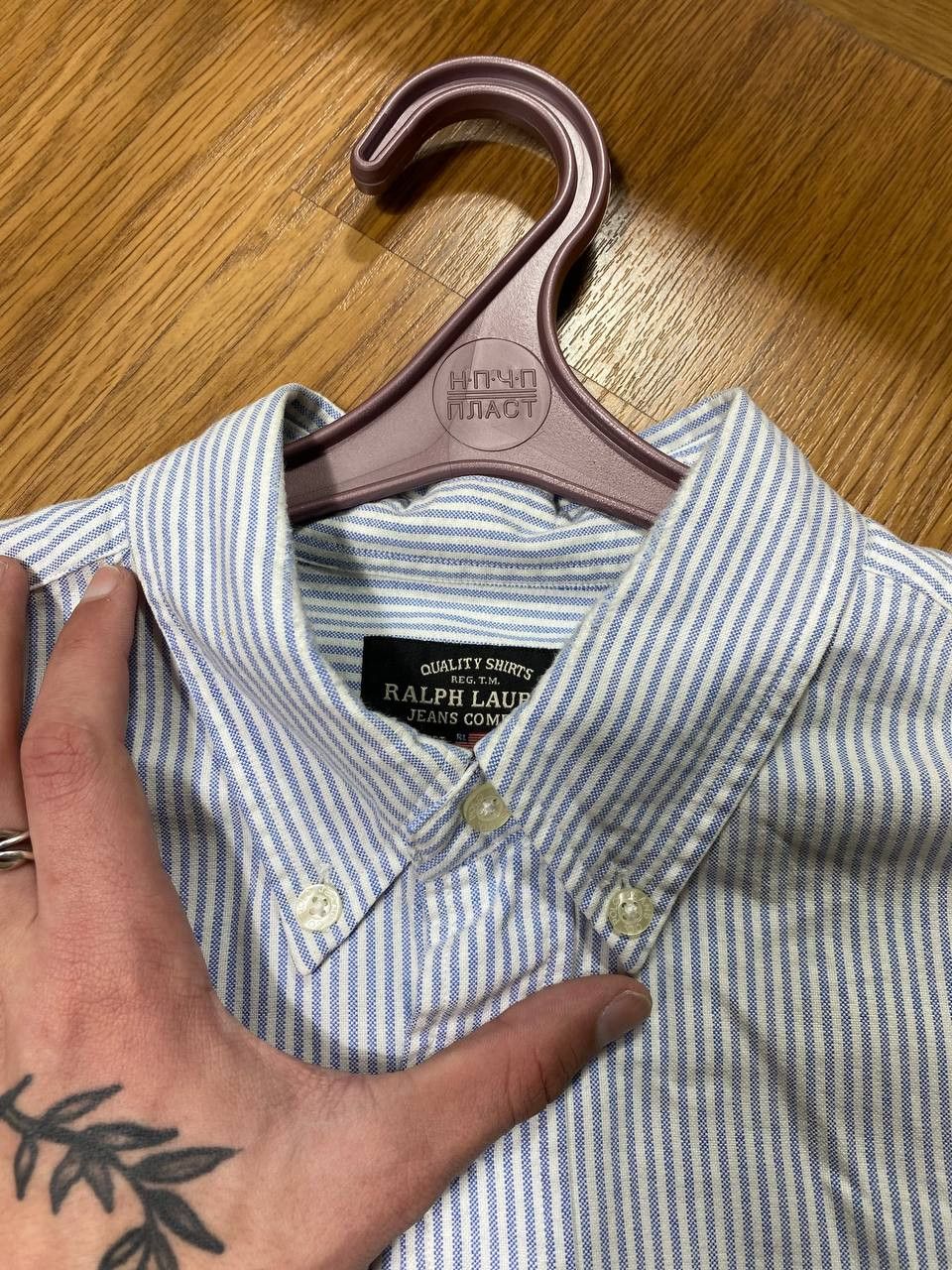 Polo Ralph Lauren × Ralph Lauren × Vintage Polo Ralph Lauren Vintage Mens Long Sleeve Striped Shirt Size US M / EU 48-50 / 2 - 14 Thumbnail