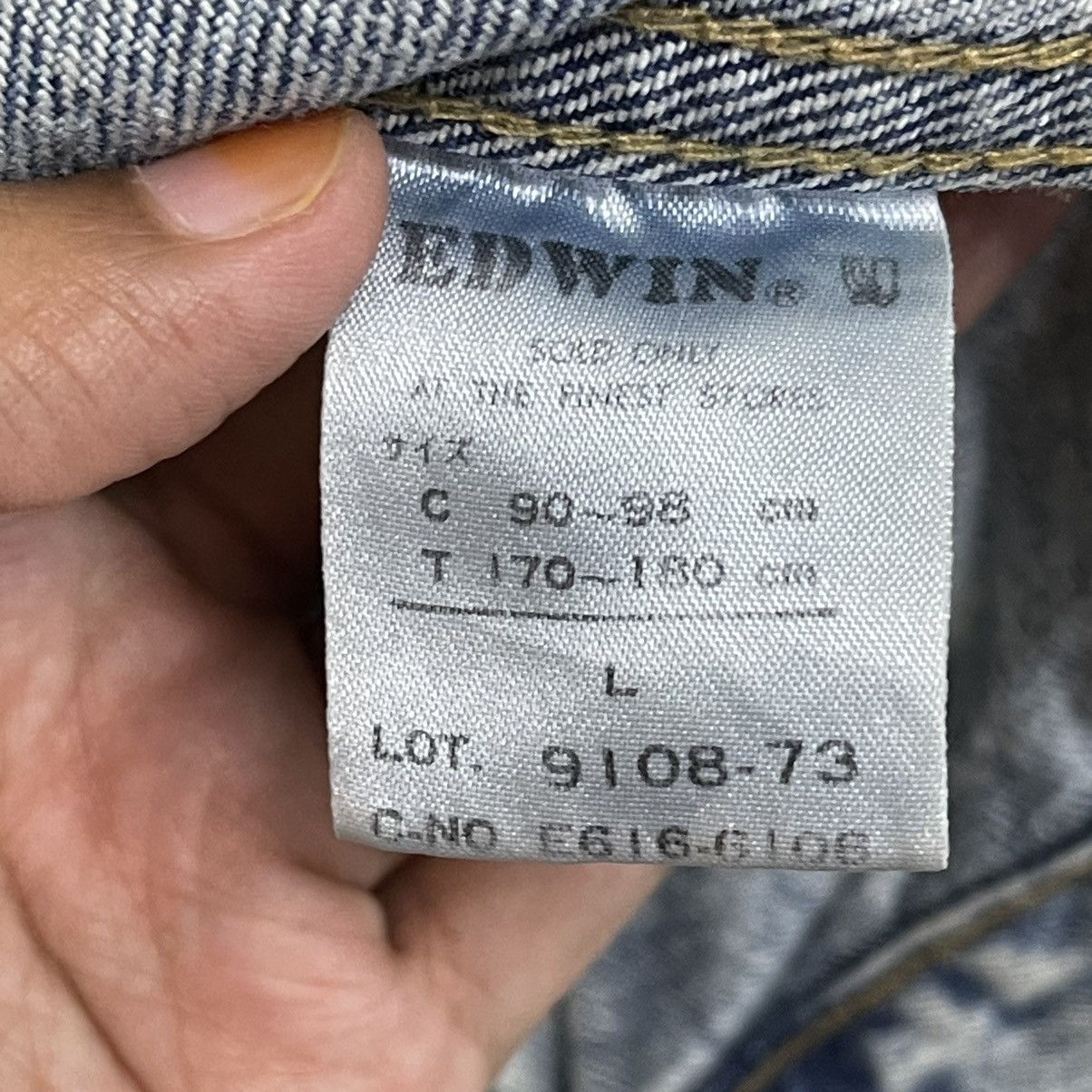 Edwin × Vintage 90s Gold Rush By Edwin Acid Wash Trucker Denim Jacket Size US M / EU 48-50 / 2 - 14 Thumbnail