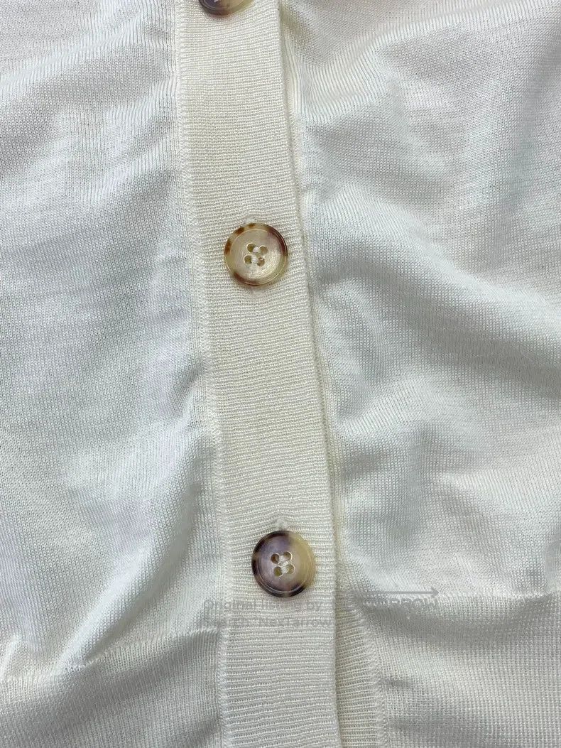 The Row The row White Knit Cardigan Size S / US 4 / IT 40 - 2 Thumbnail