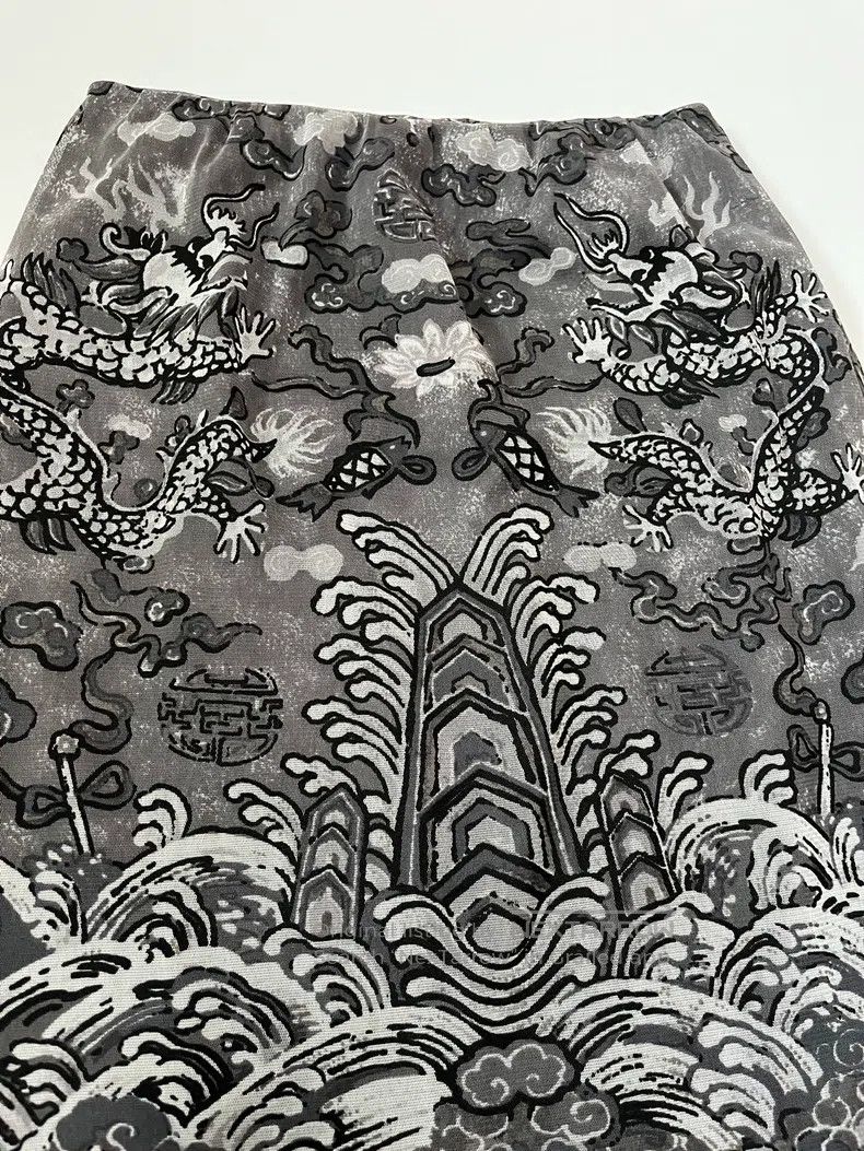 Vivienne Tam Vivienne Tam size S Dragon纹 Totem Hem Skirt, Mesh Short Sk Size 24" / US 00 / IT 34 - 2 Thumbnail