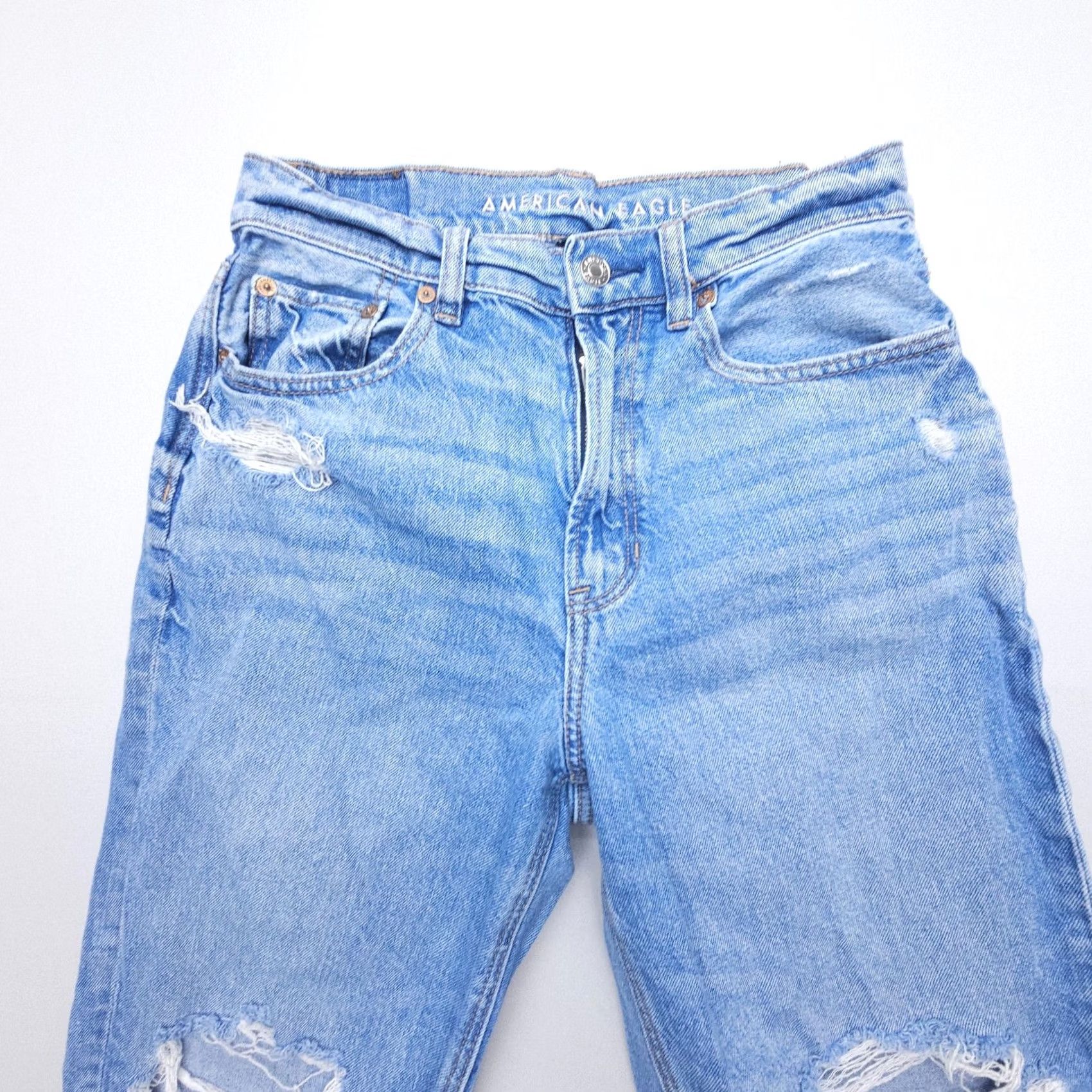 American Eagle Outfitters American Eagle Outfitters Jeans Size 2 Straight 5-Pocket Denim Light Wash Blue Women's Vintage No Rise High Rise 10.5in Size 26" / US 2 / IT 38 - 3 Thumbnail