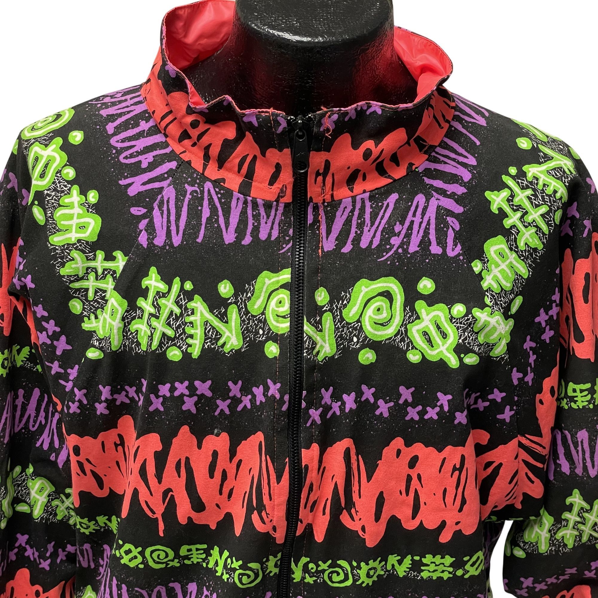 Ocean Pacific NOS New Vtg Ocean Pacific NEON Pink REVERSIBLE Windbreaker Size US M / EU 48-50 / 2 - 19 Thumbnail