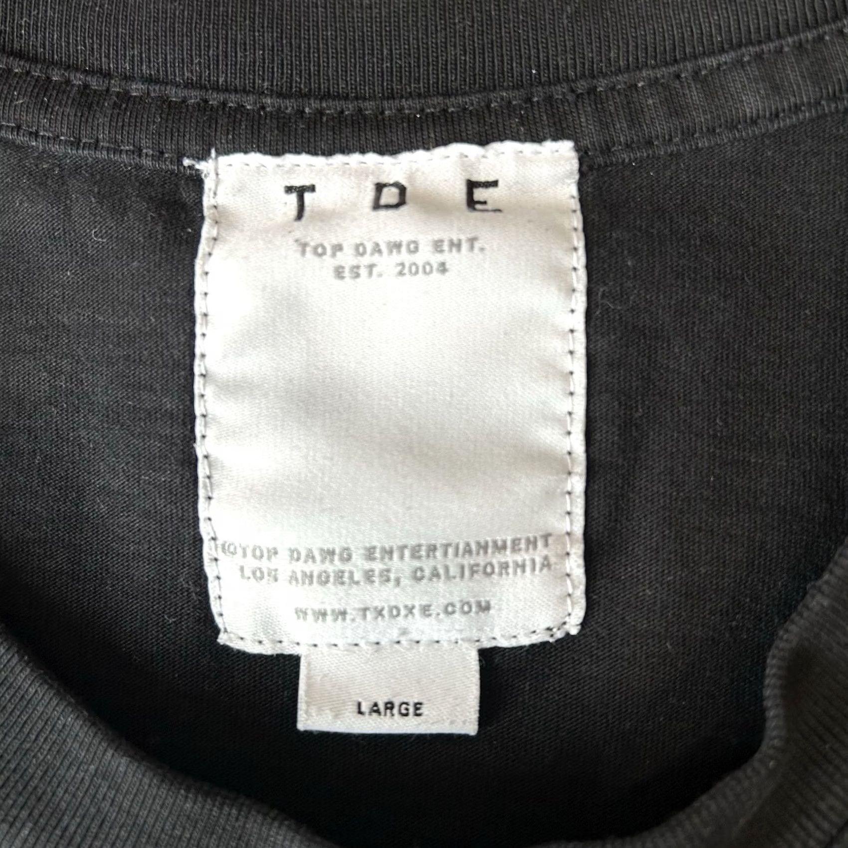 Vintage TDE Top Dawg Entertainment Don’t Worry Tee T-Shirt Black Short Sleeve Size Large Size US L / EU 52-54 / 3 - 4 Thumbnail