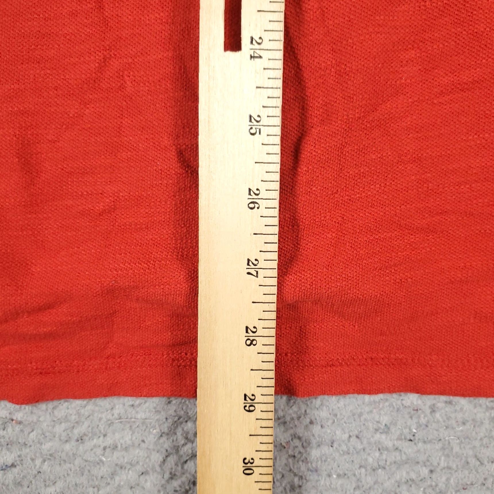 Lucky Brand Lucky Brand Polo Shirt Mens XL Red Solid Short Sleeve Button Collar Classic Casual Polo Men XL Red Adjusted for Wear, Hole on Sleeve - No Graphic Size US XL / EU 56 / 4 - 4 Thumbnail